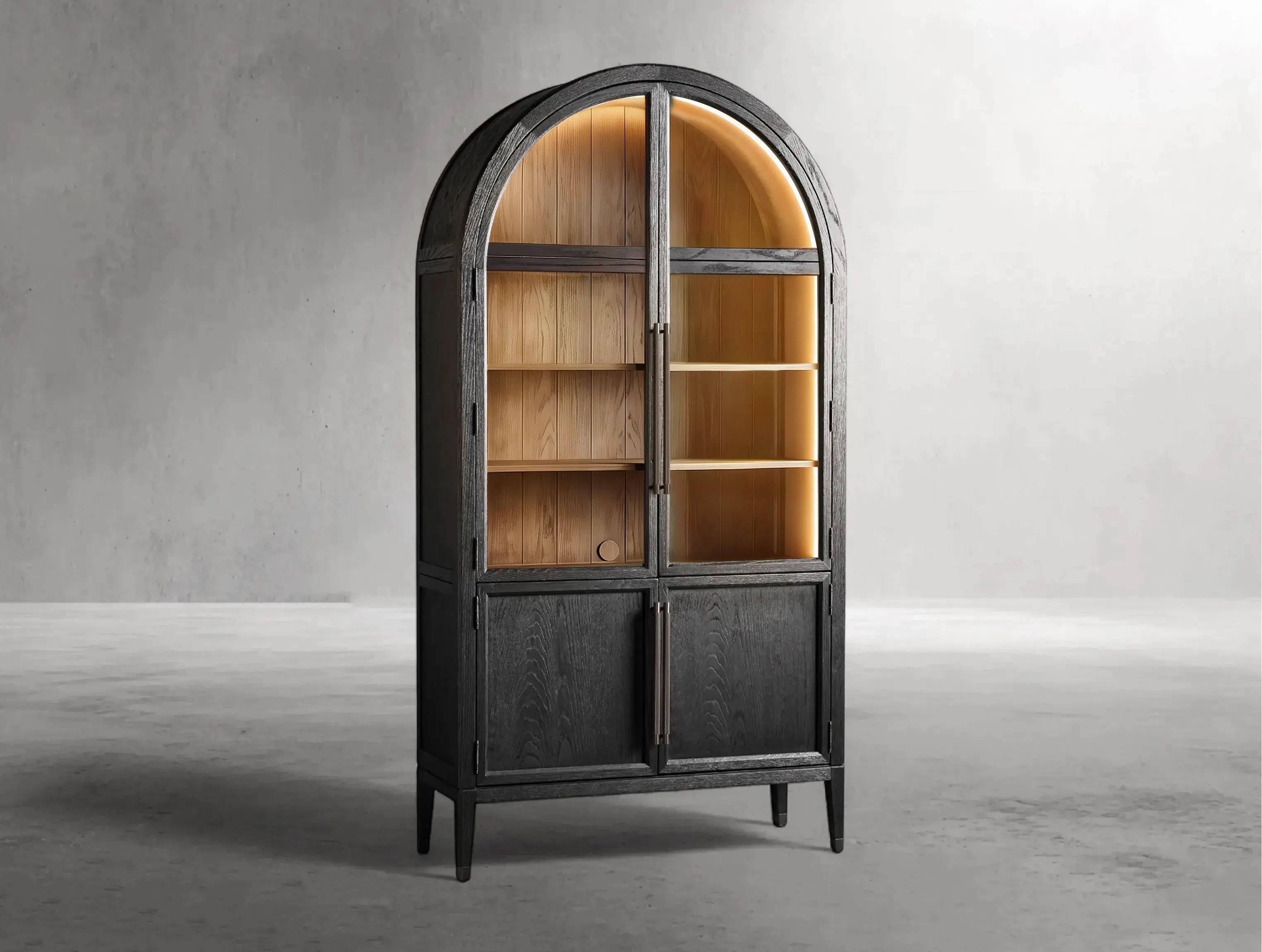 Hottiy Glass Display Cabinet - LED