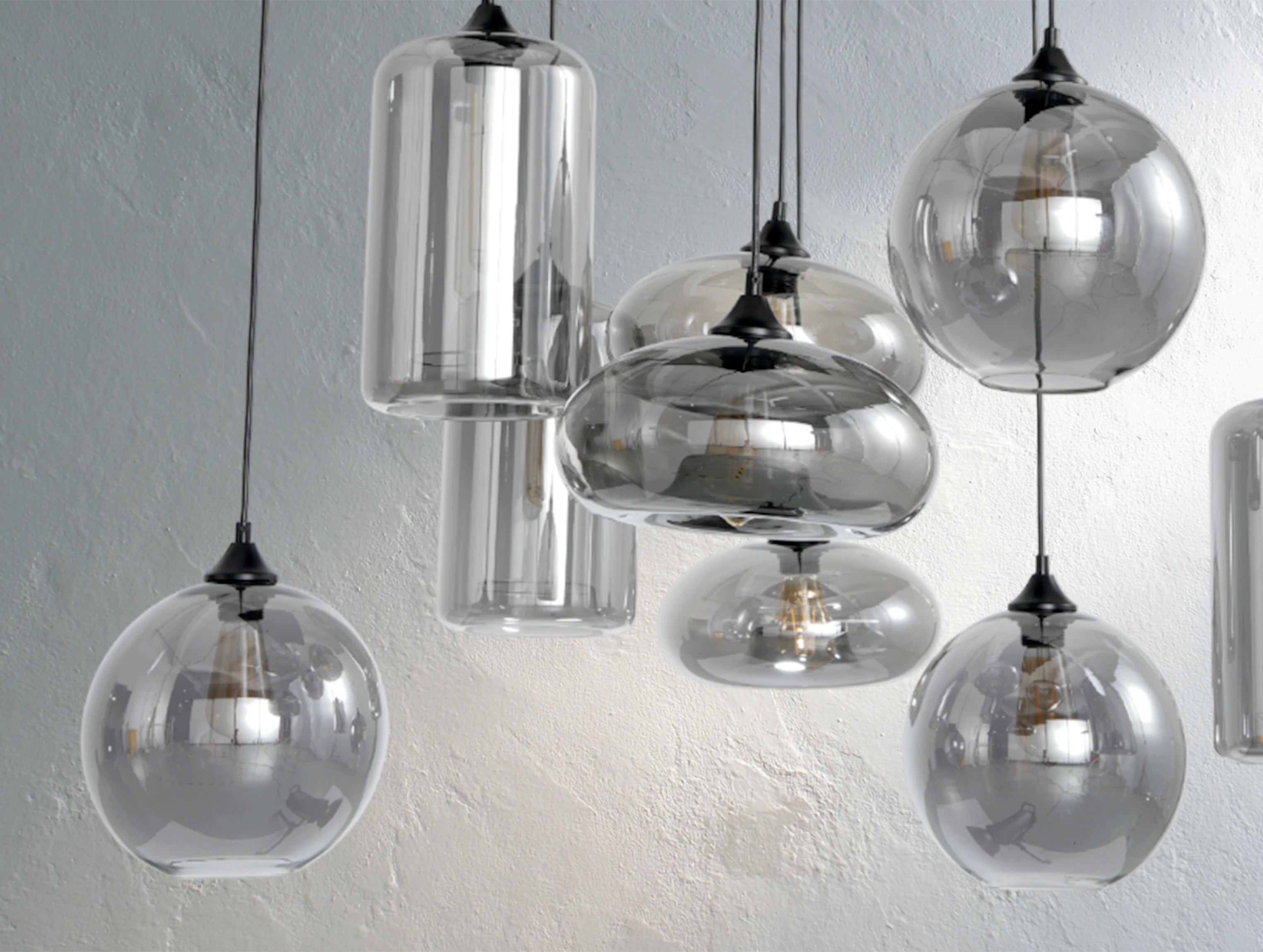 Kyrie Transparent Glass Square chandelier