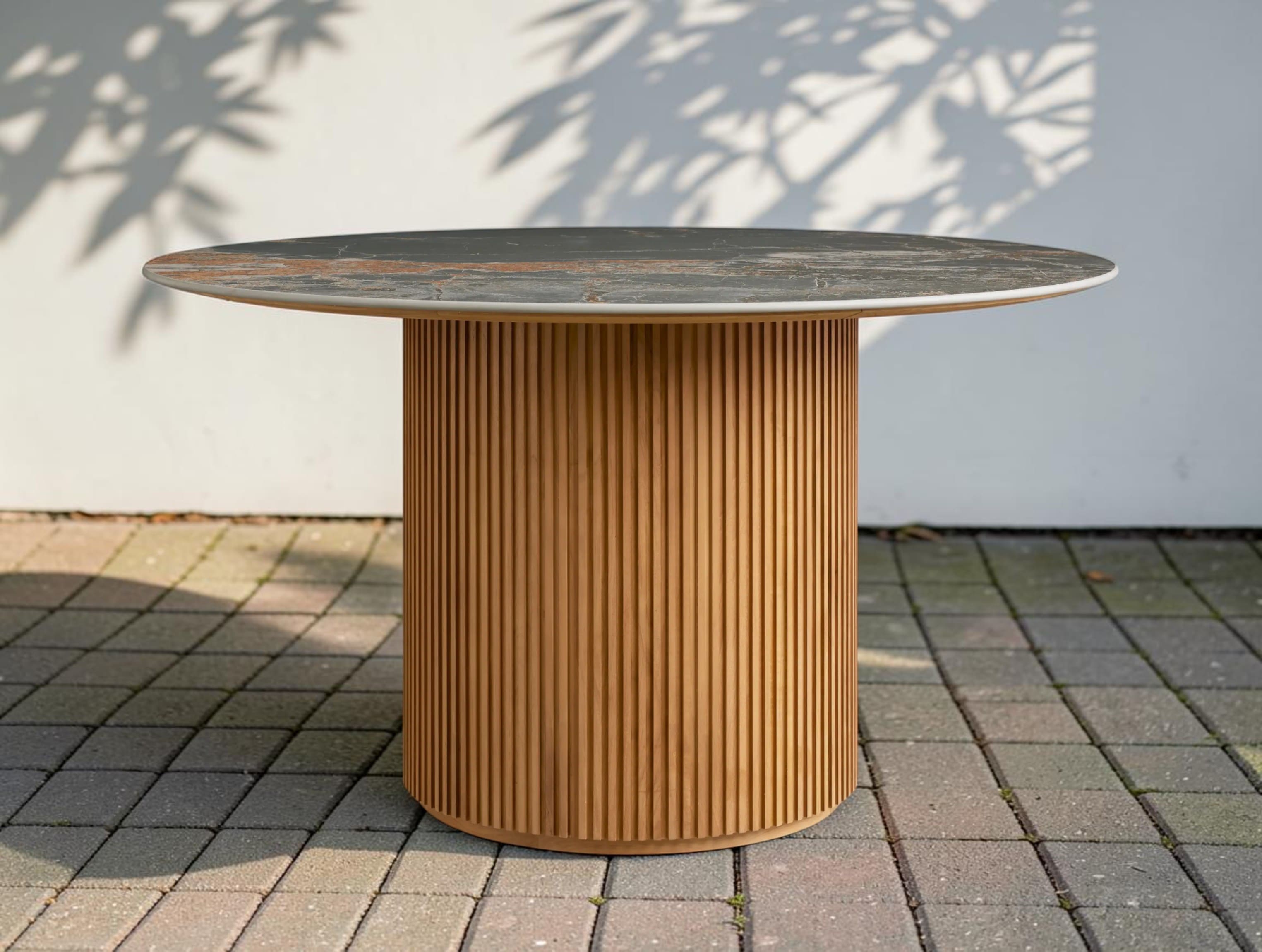 Rolphin Outdoor Teak Round Dining Table
