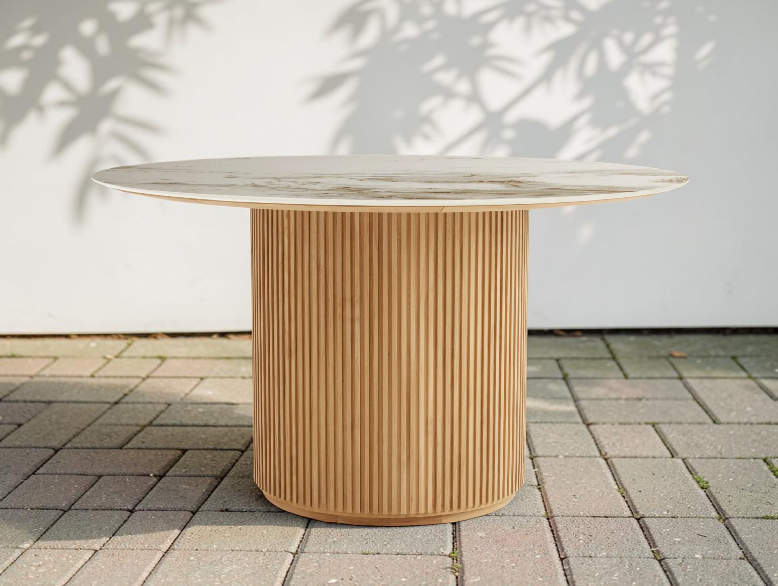 Rolphin Outdoor Teak Round Dining Table