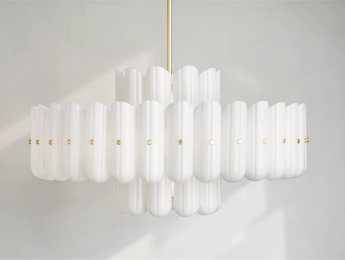 Virello Double Tier Column Chandelier