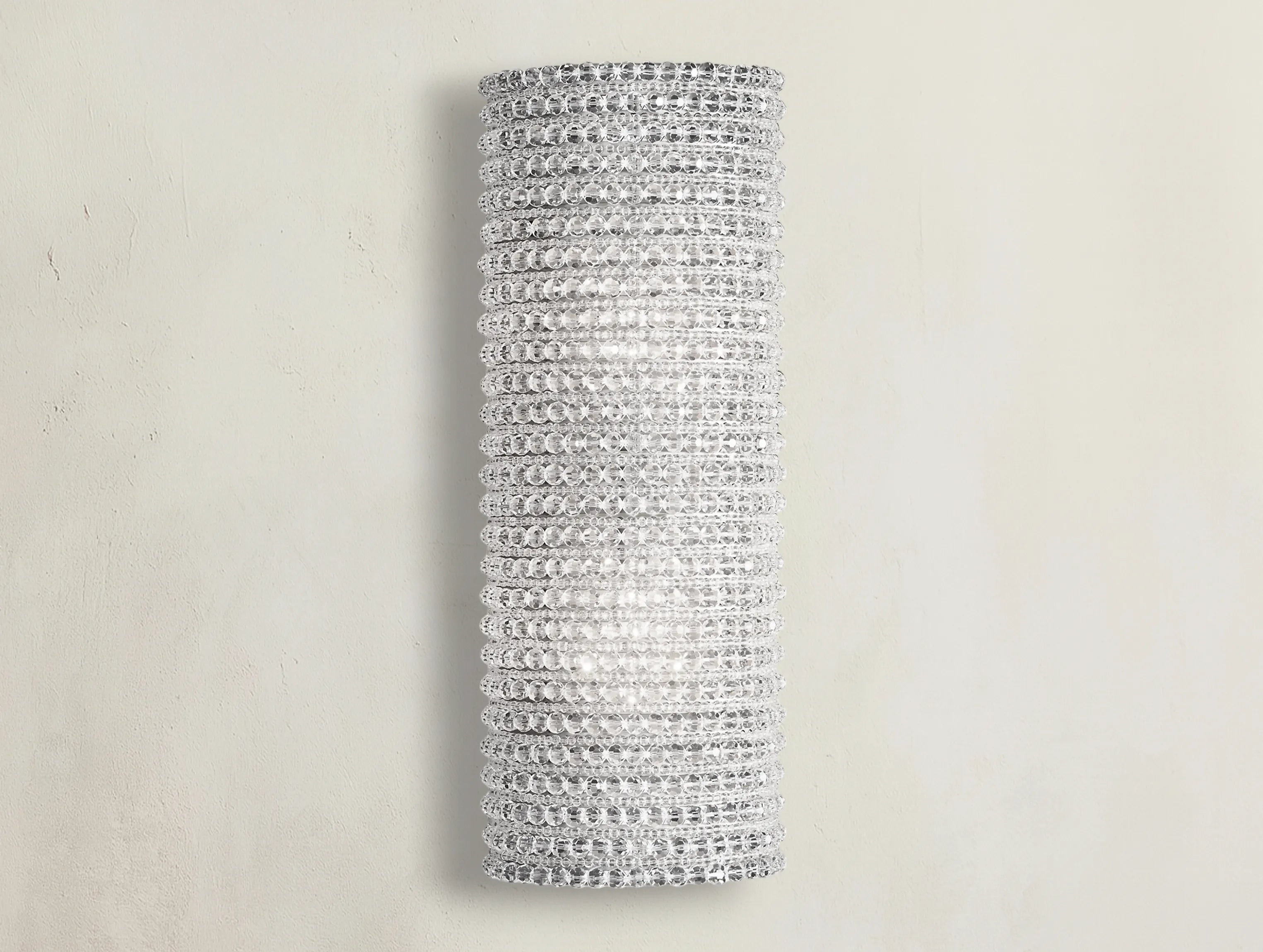 Macho Crystal Halo Clear Glass Sconce