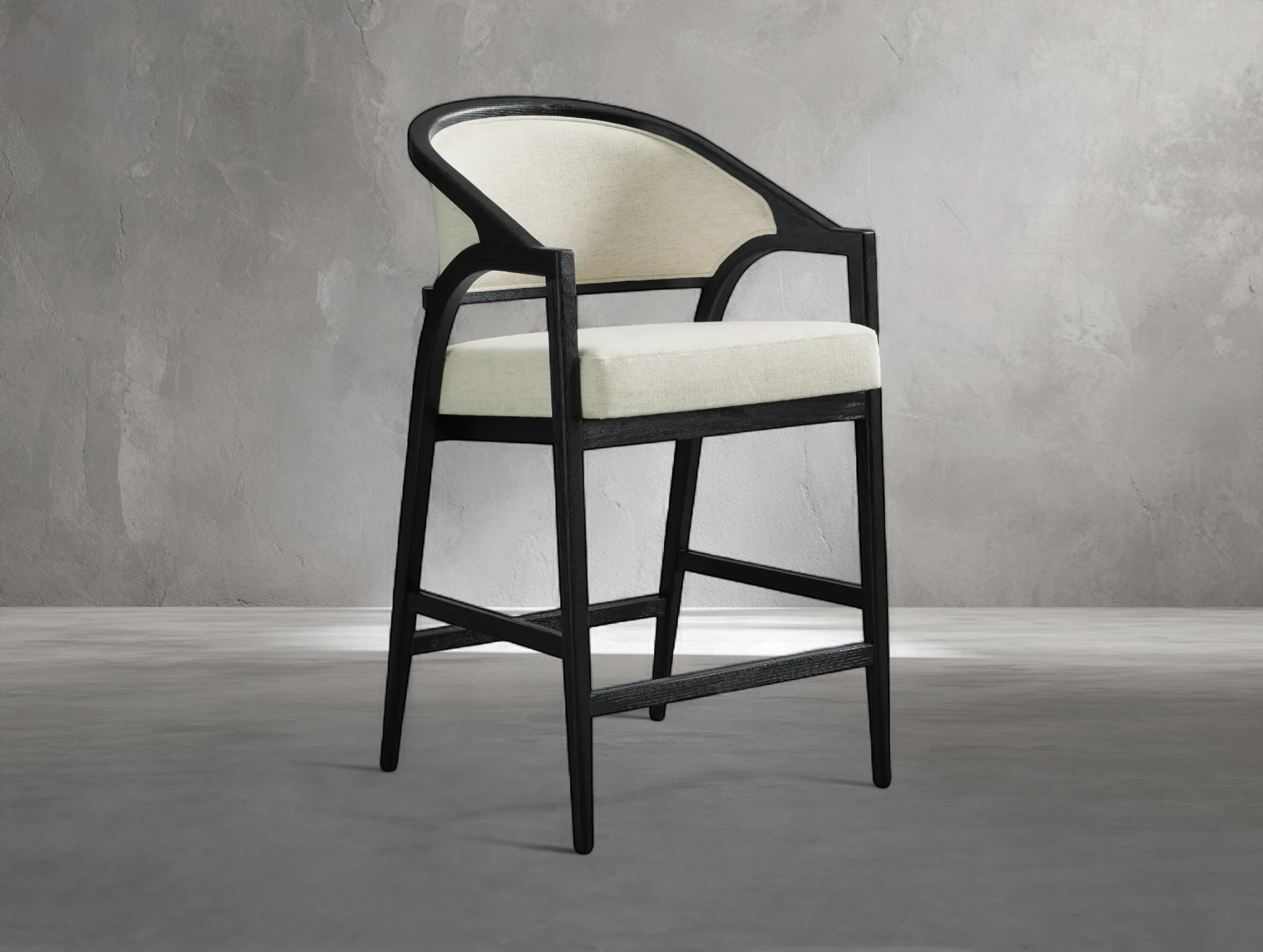 Emily Upholstered Back Counter Stool