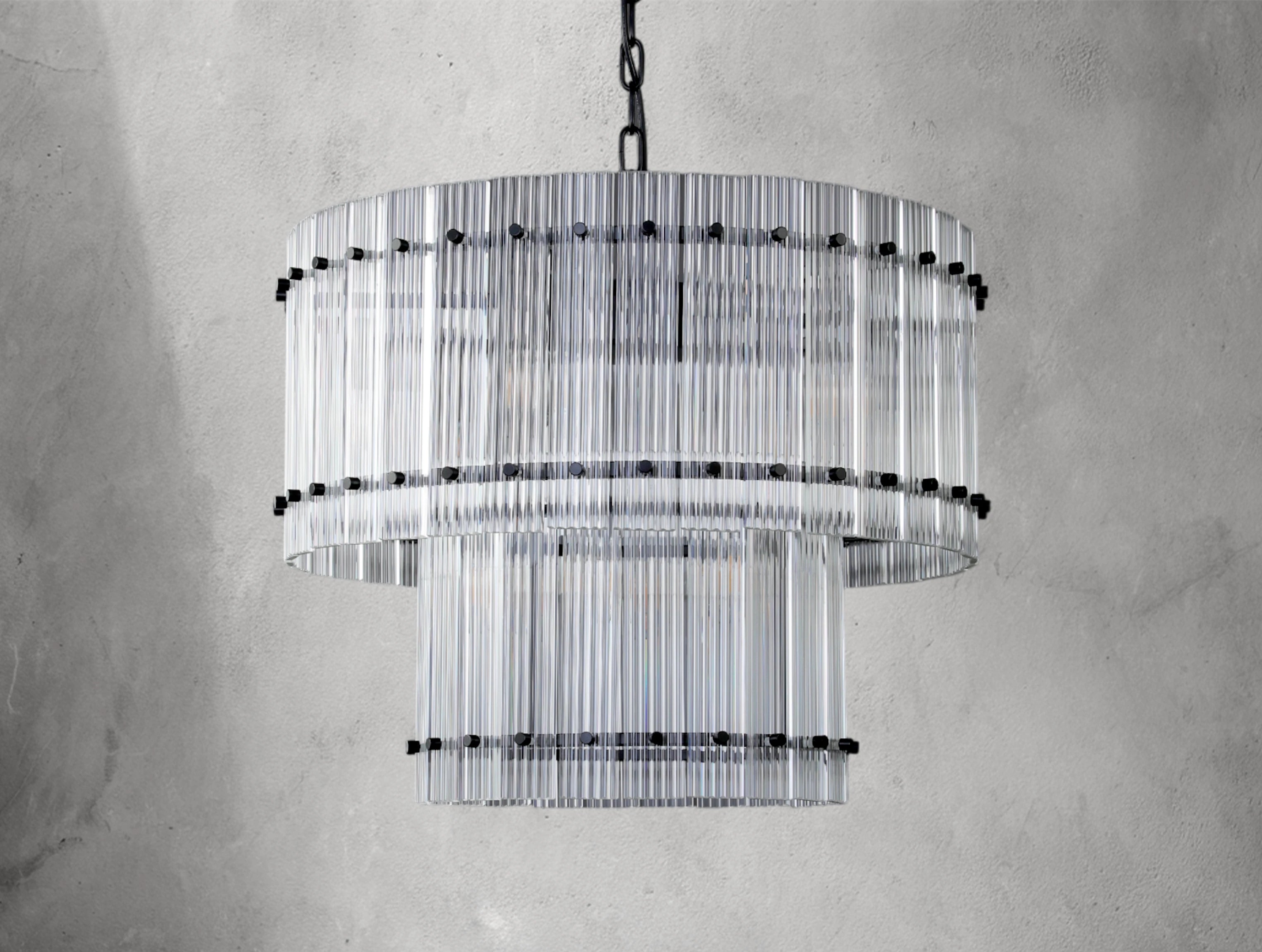 Royce Two-Tier Round Chandelier