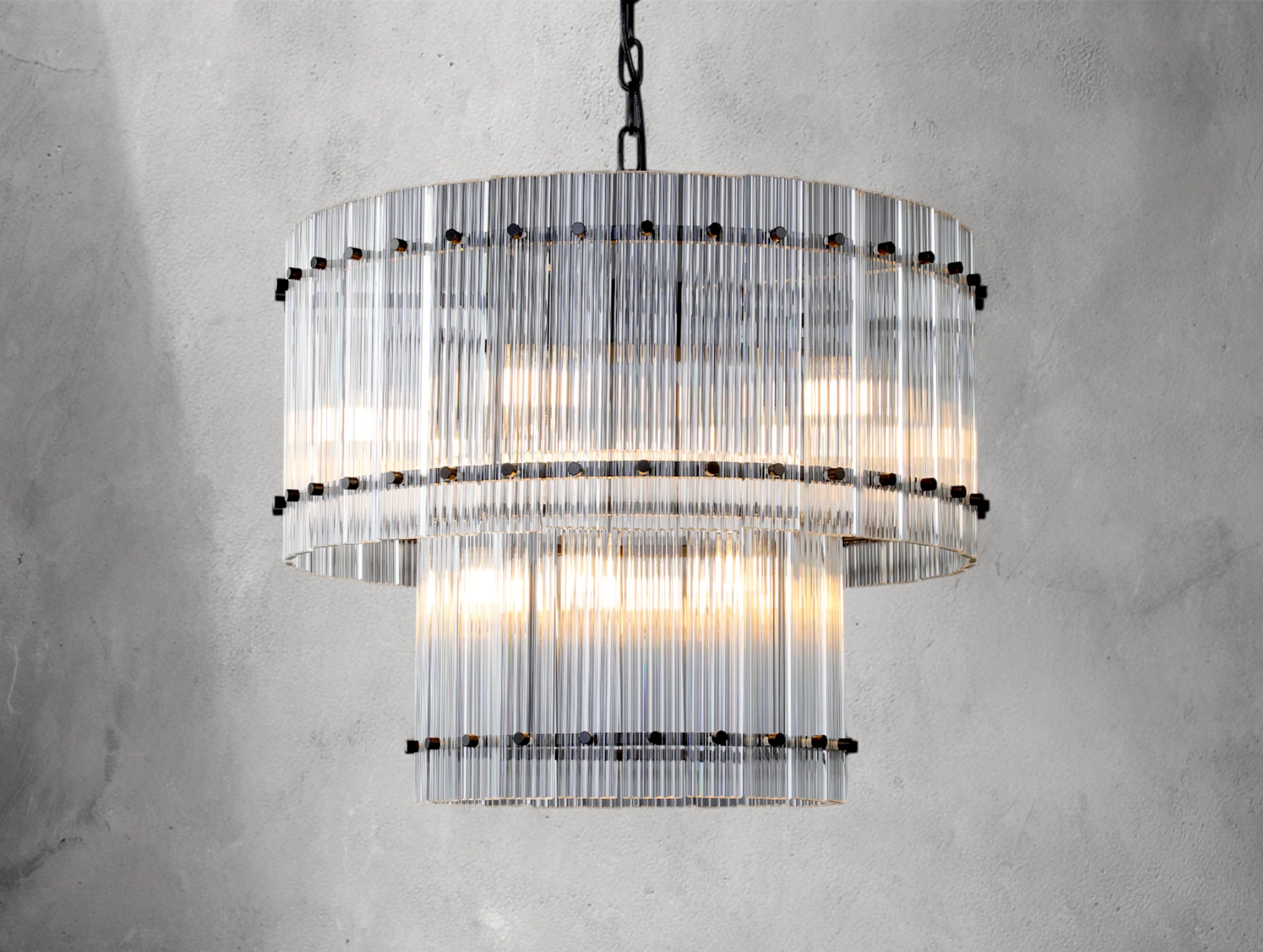 Royce Two-Tier Round Chandelier