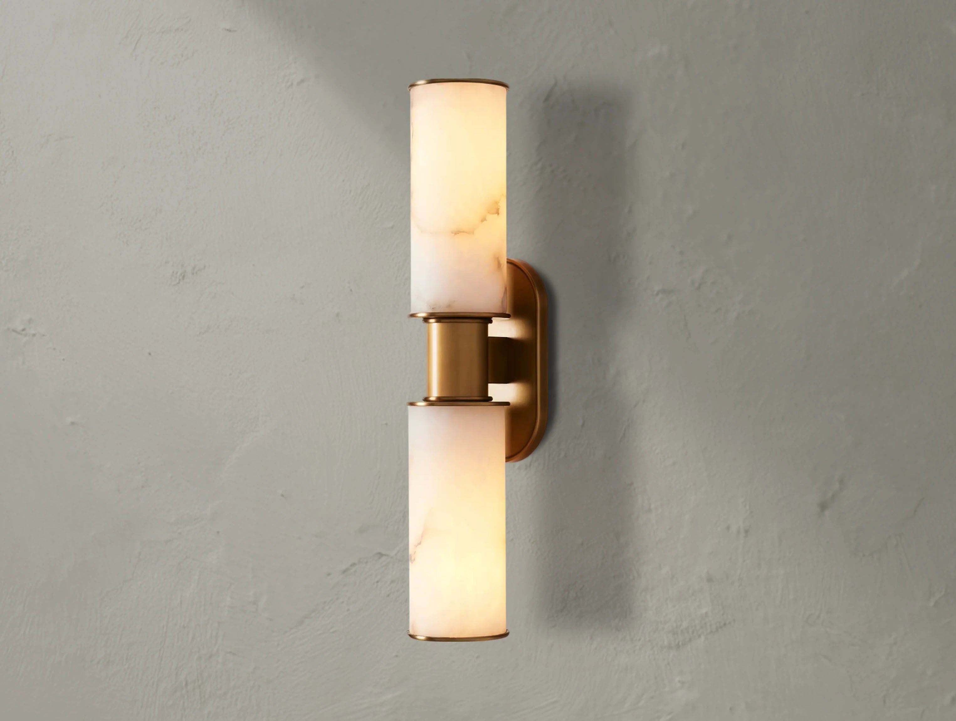 Horlin Double Sconce in Alabaster