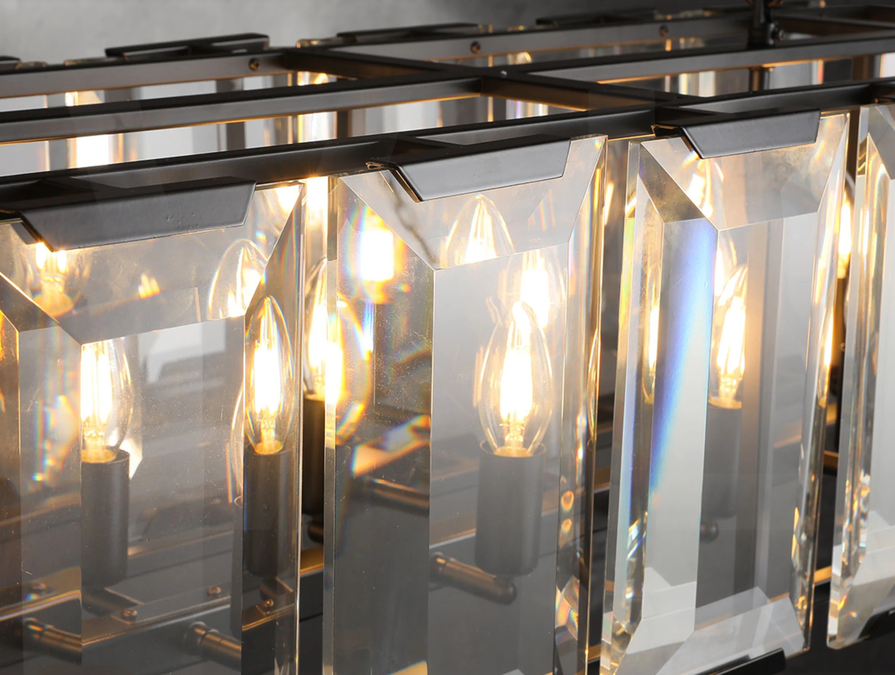 Valonne Crystal Rectangular Chandelier
