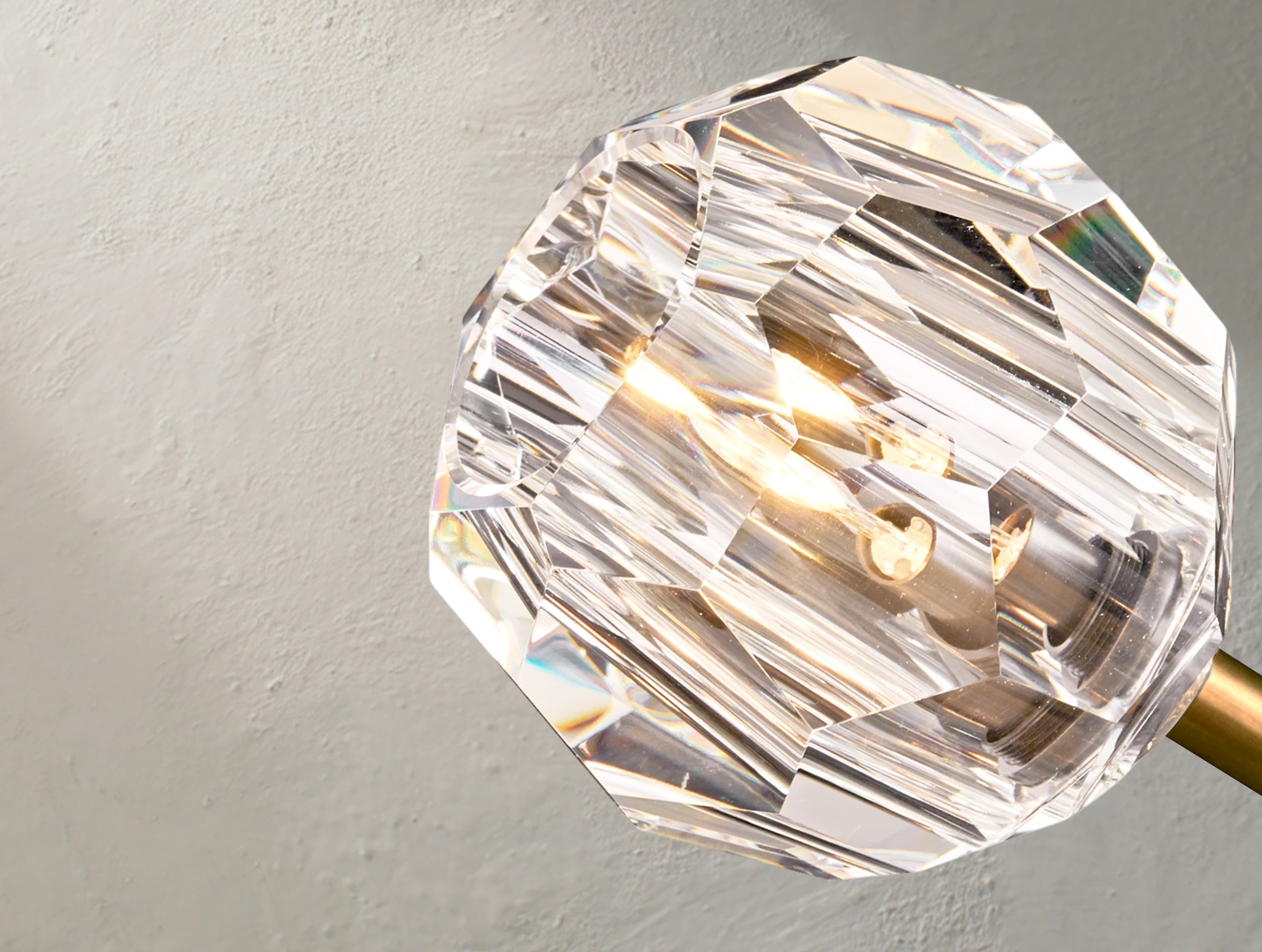 Orbital Cristal Glass Round Chandelier