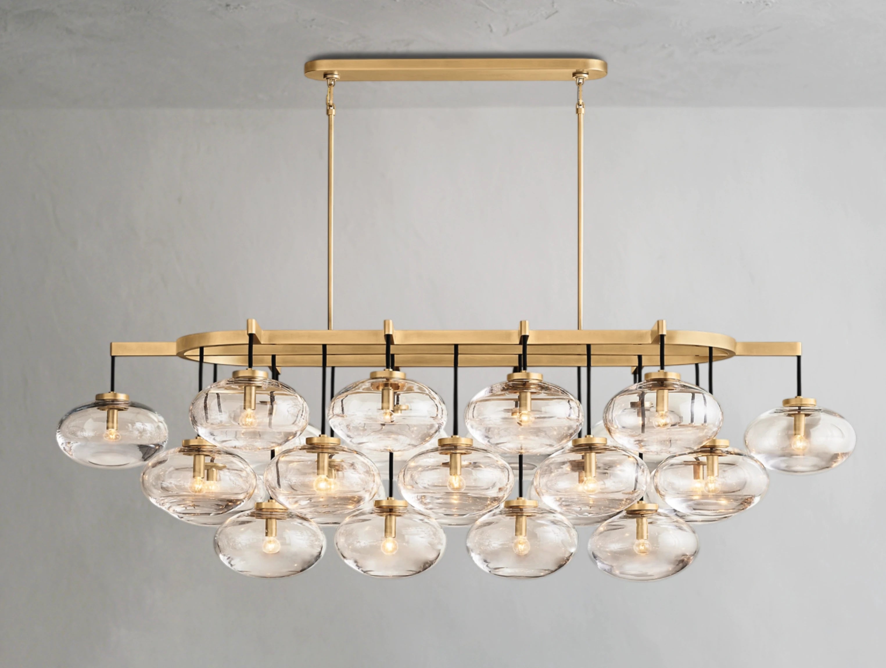 Cabret Glass Linear Chandelier