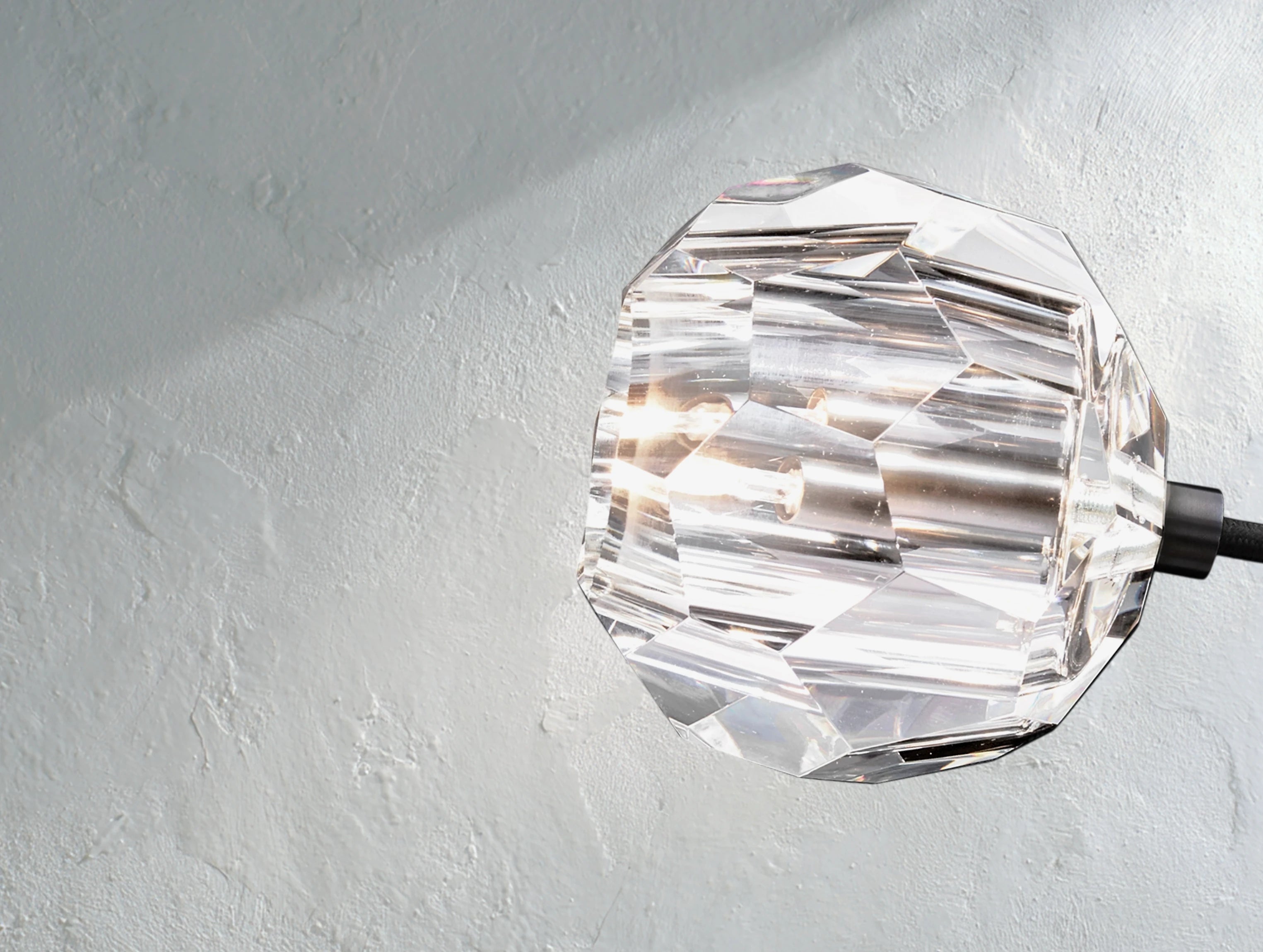 Orbital Cristal Glass Cord Pendant