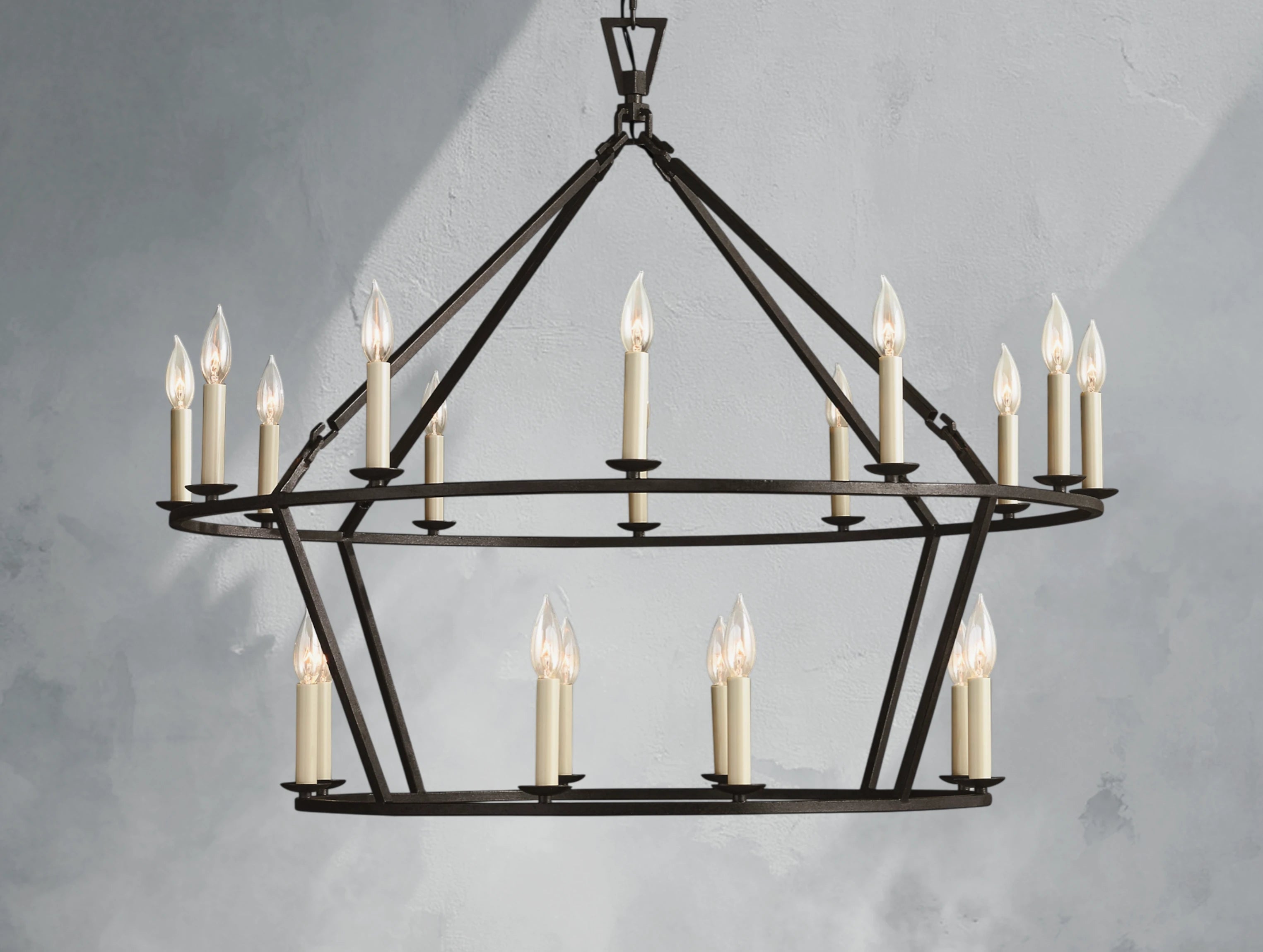 Avelara Two-Tier Round Chandelier