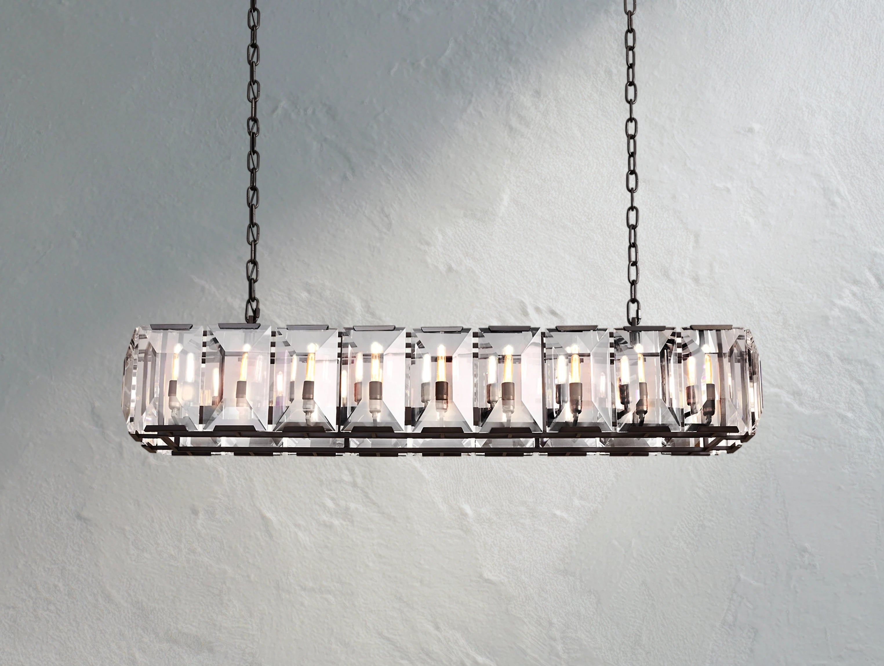 Valonne Crystal Rectangular Chandelier