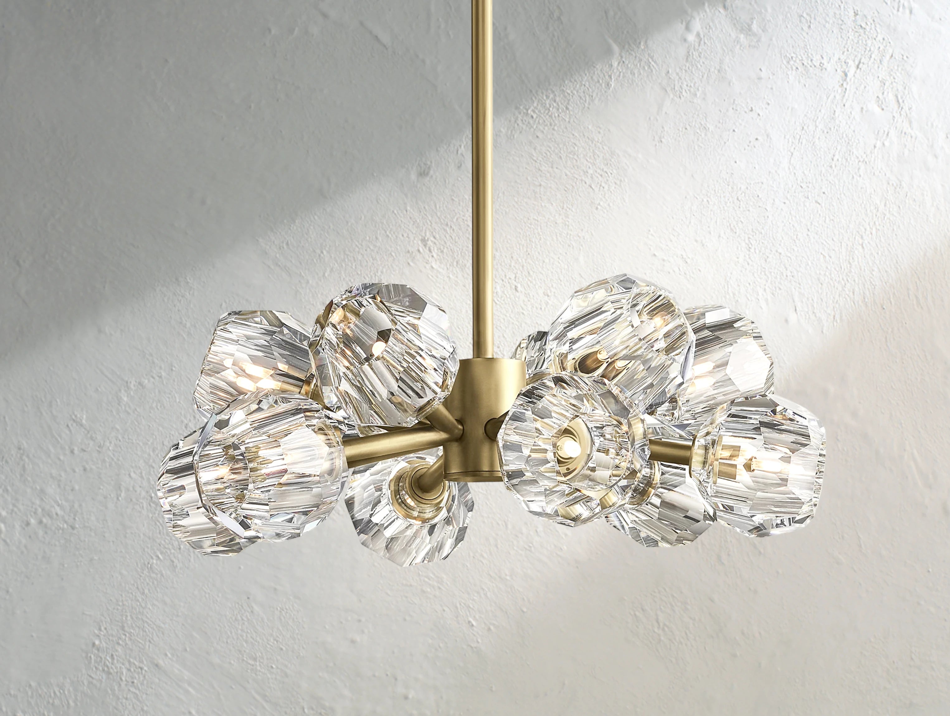 Orbital Cristal Glass Round Chandelier
