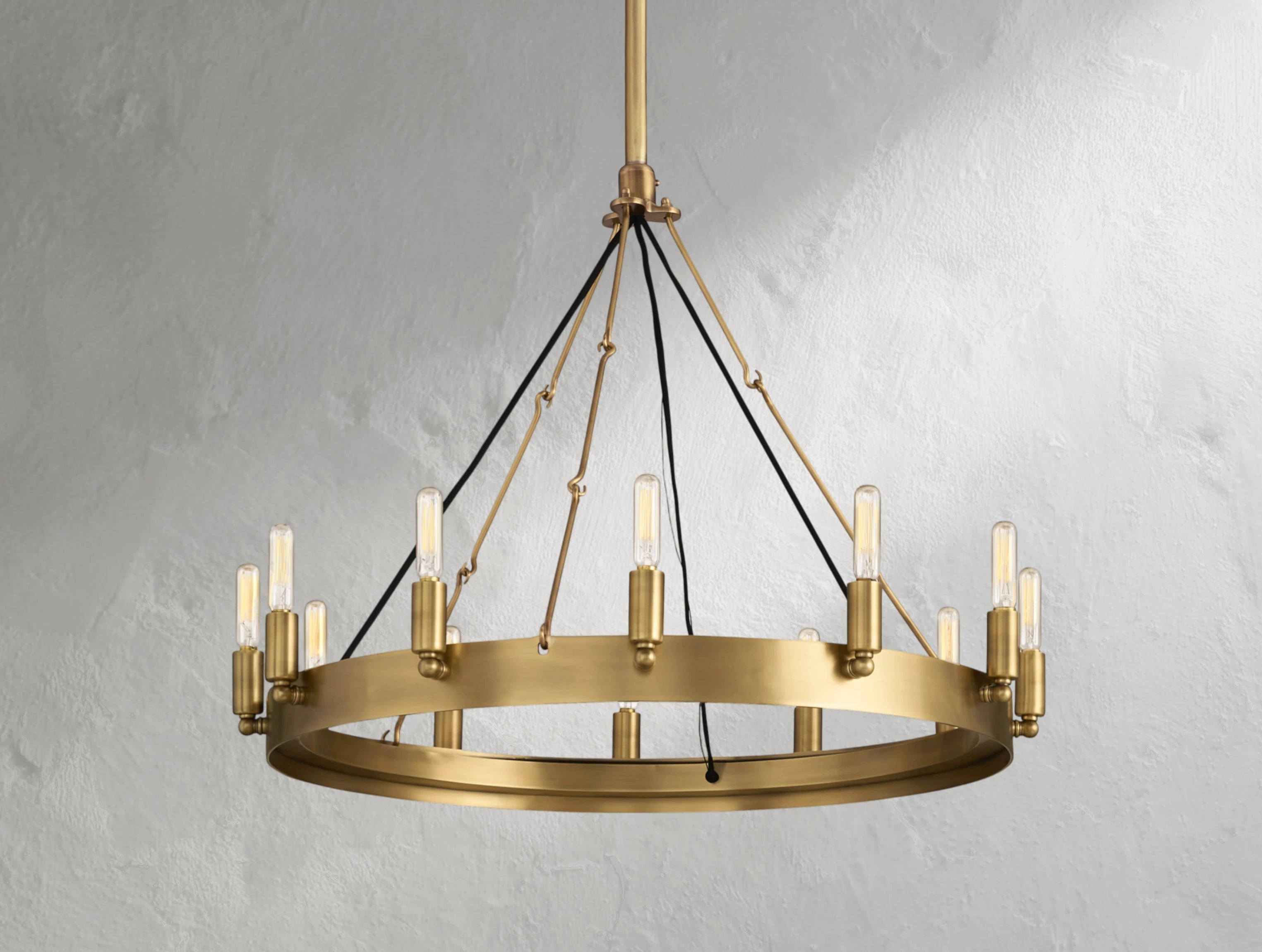 ForgeLine Vintage Filament Round Chandelier