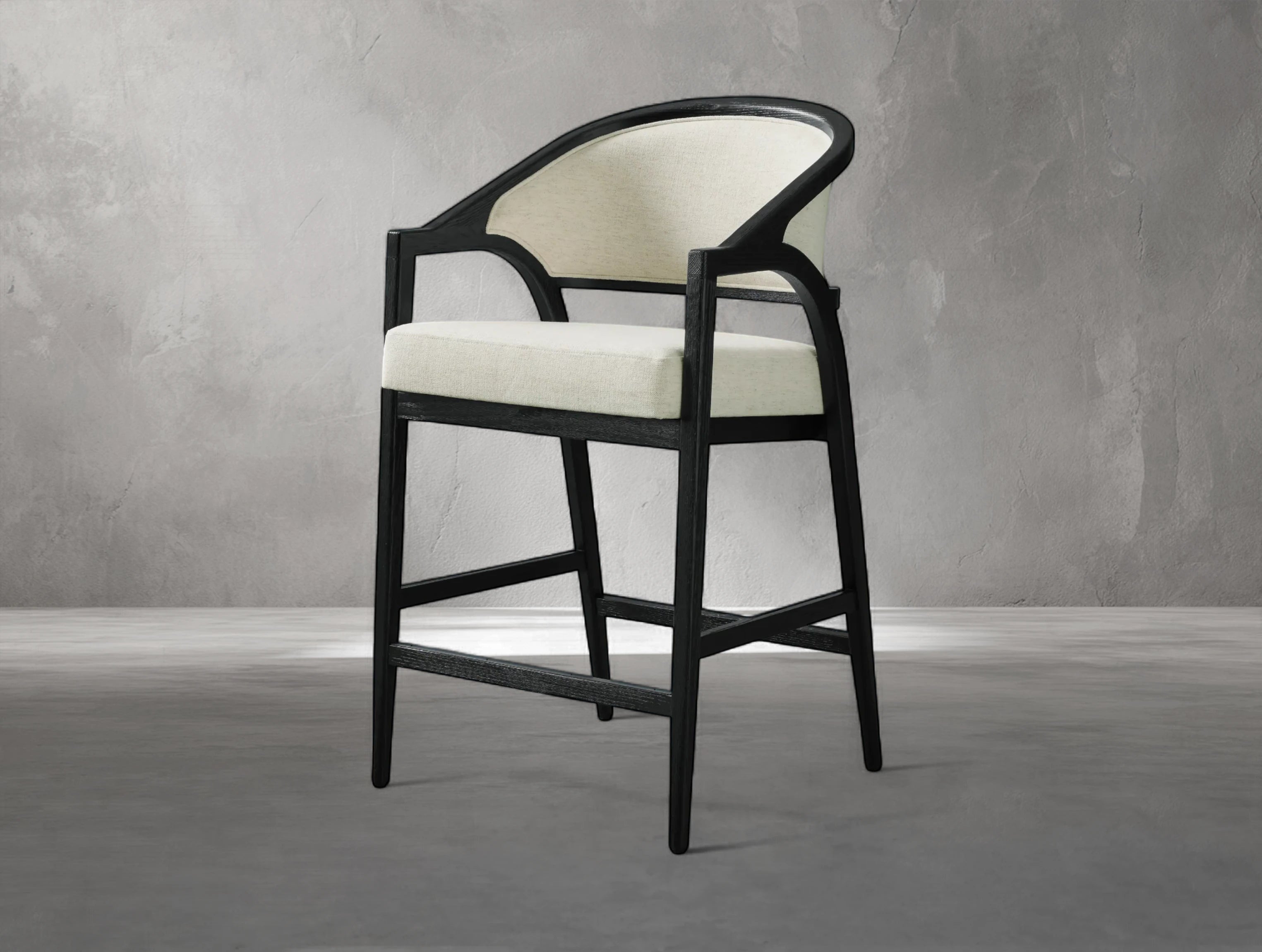 Emily Upholstered Back Counter Stool