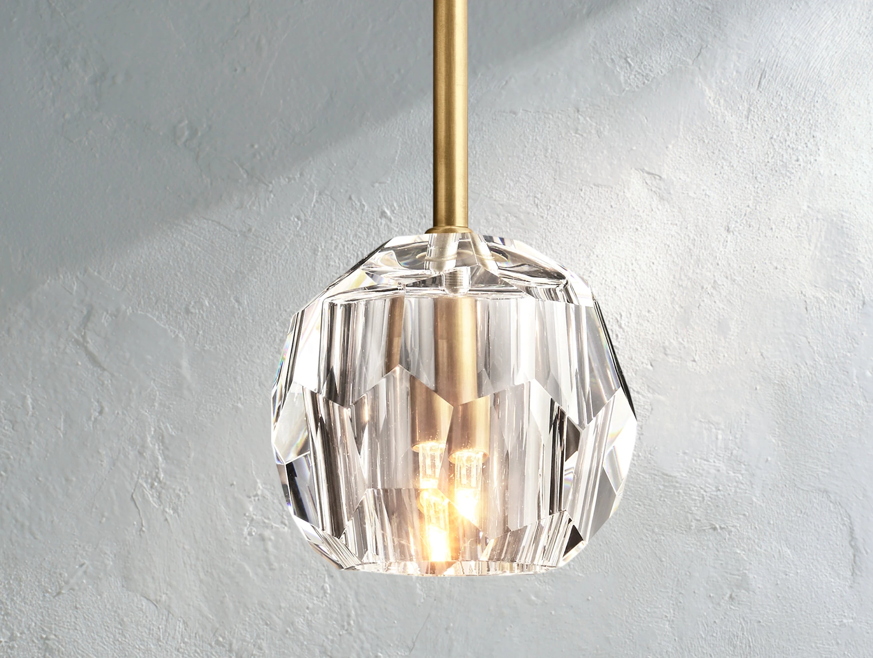 Orbital Cristal Glass Rod Pendant