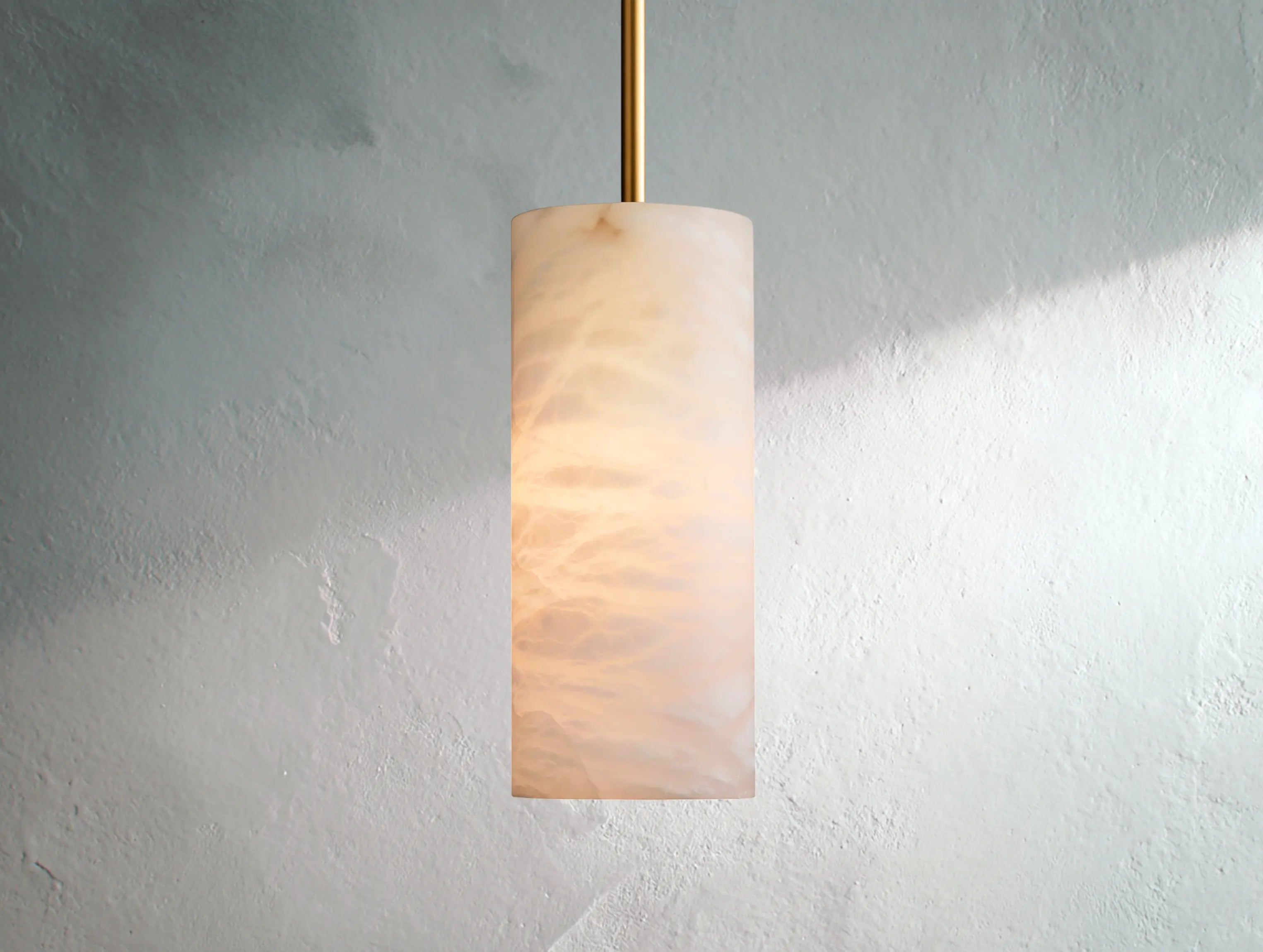Roins Alabaster Cylinder Pendant