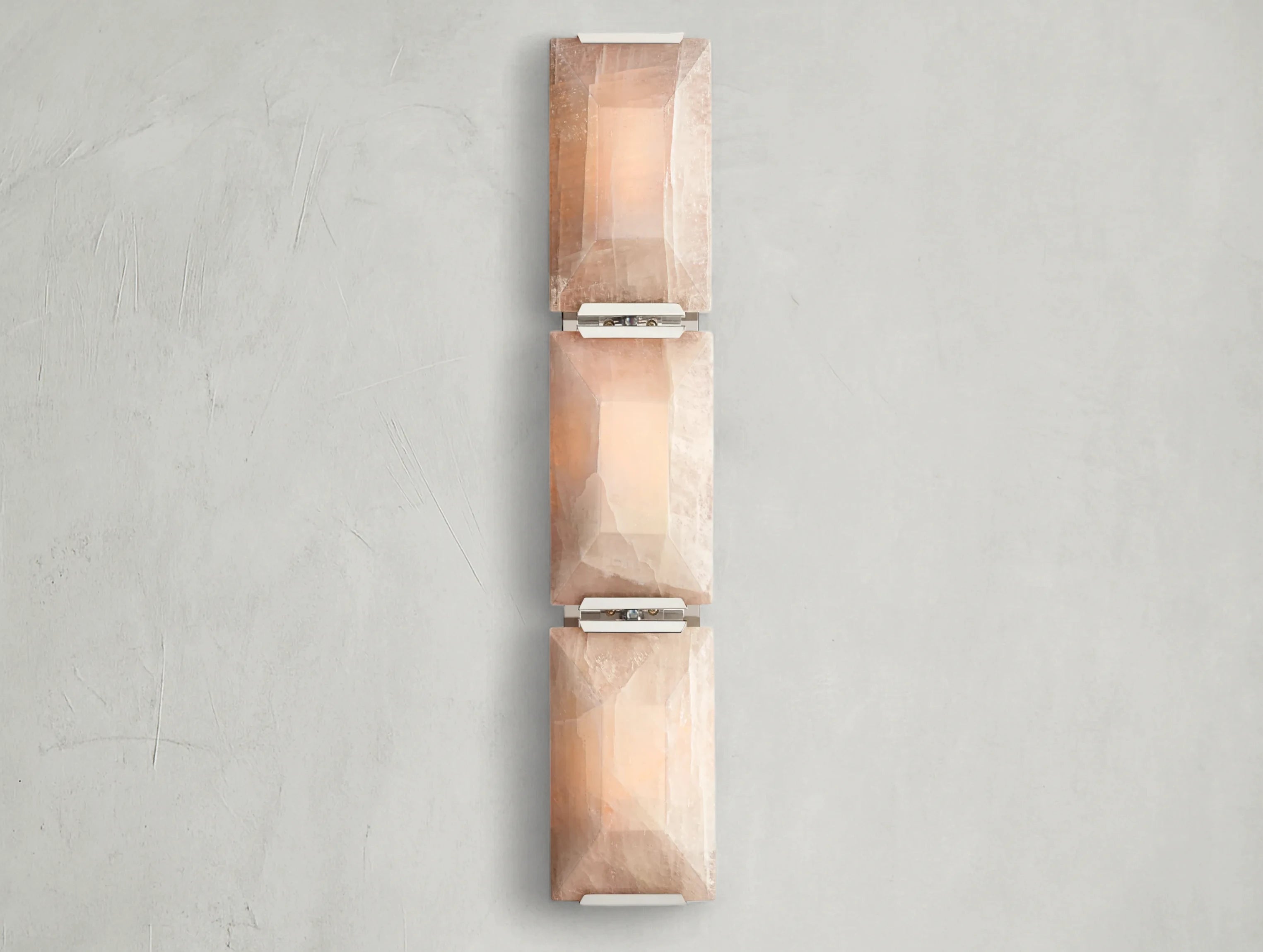 Valonne Calcite Triple Sconce