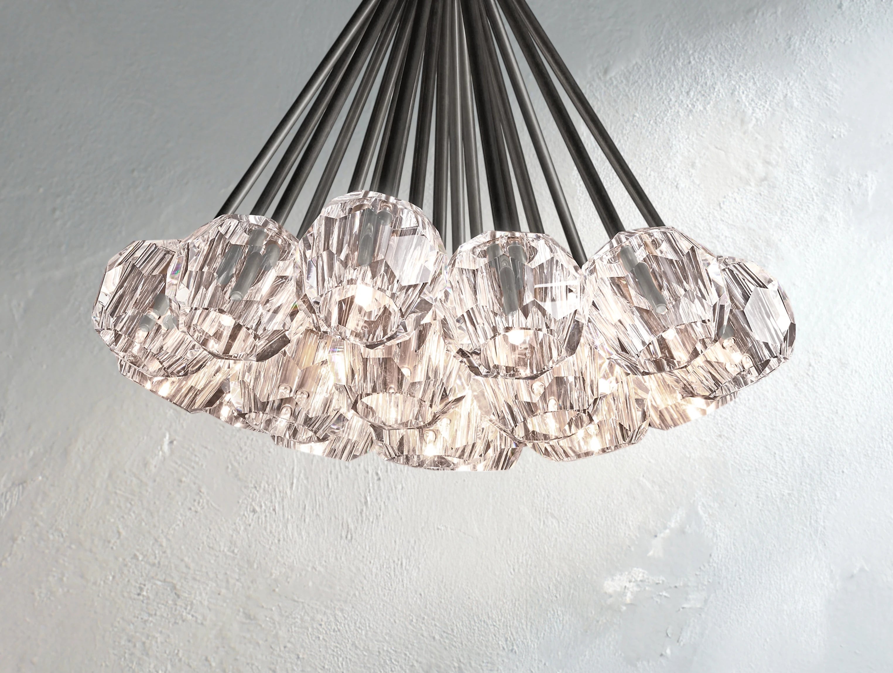 Orbital Cristal Glass Flushmount