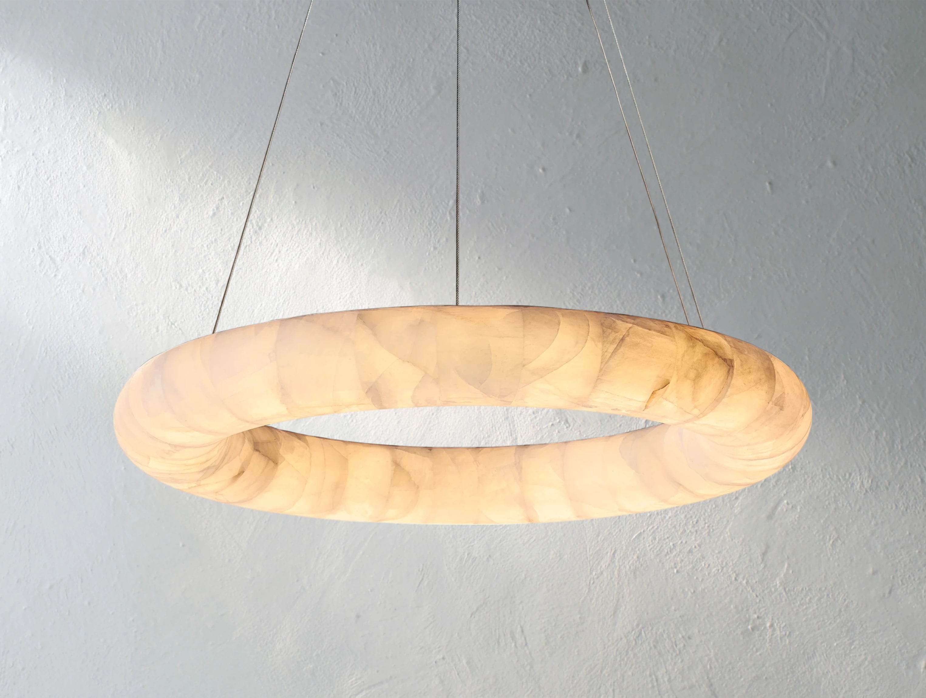 Hamary Round Alabaster Chandelier