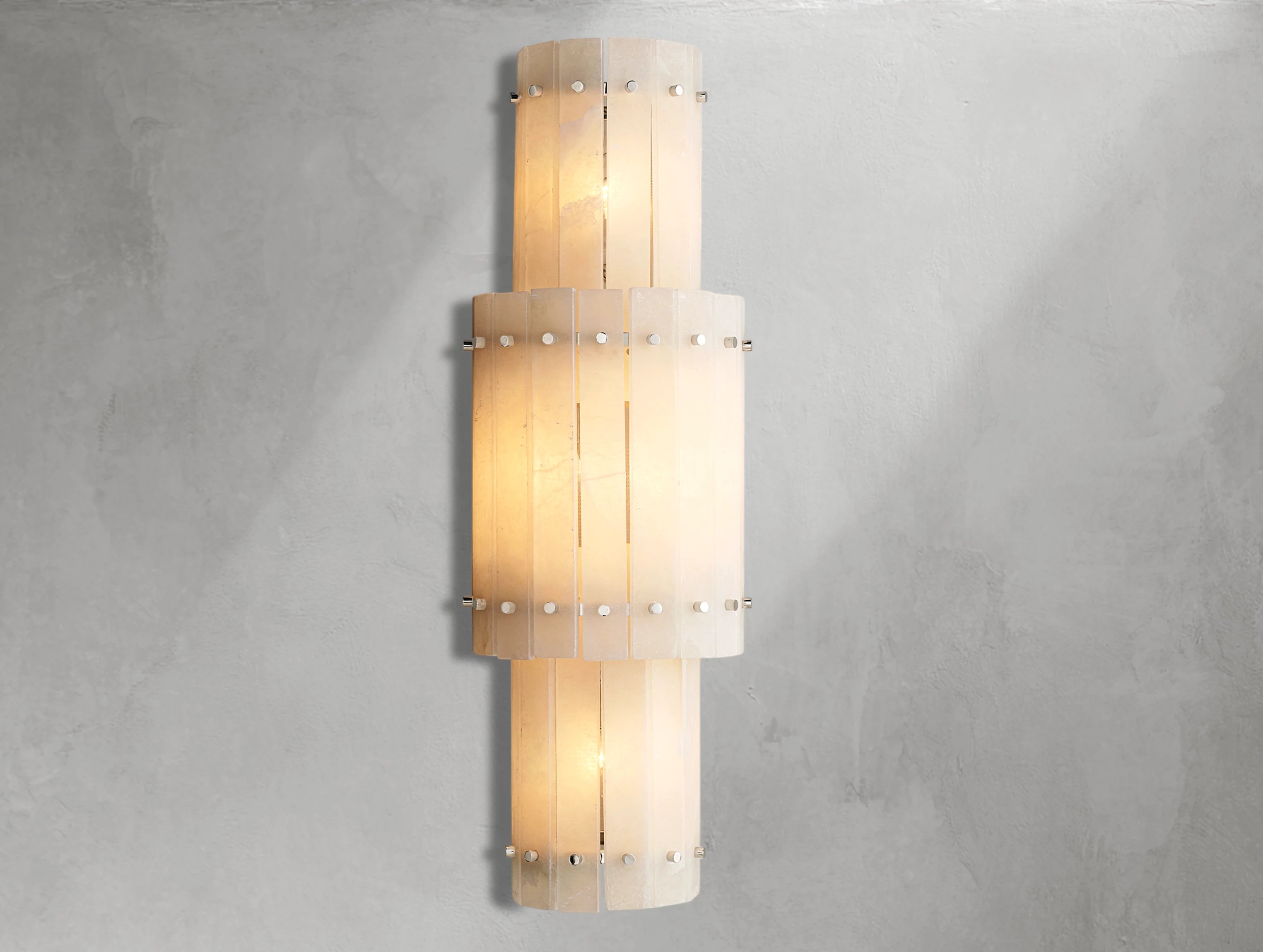Royce Alabaster Grand Round Sconce