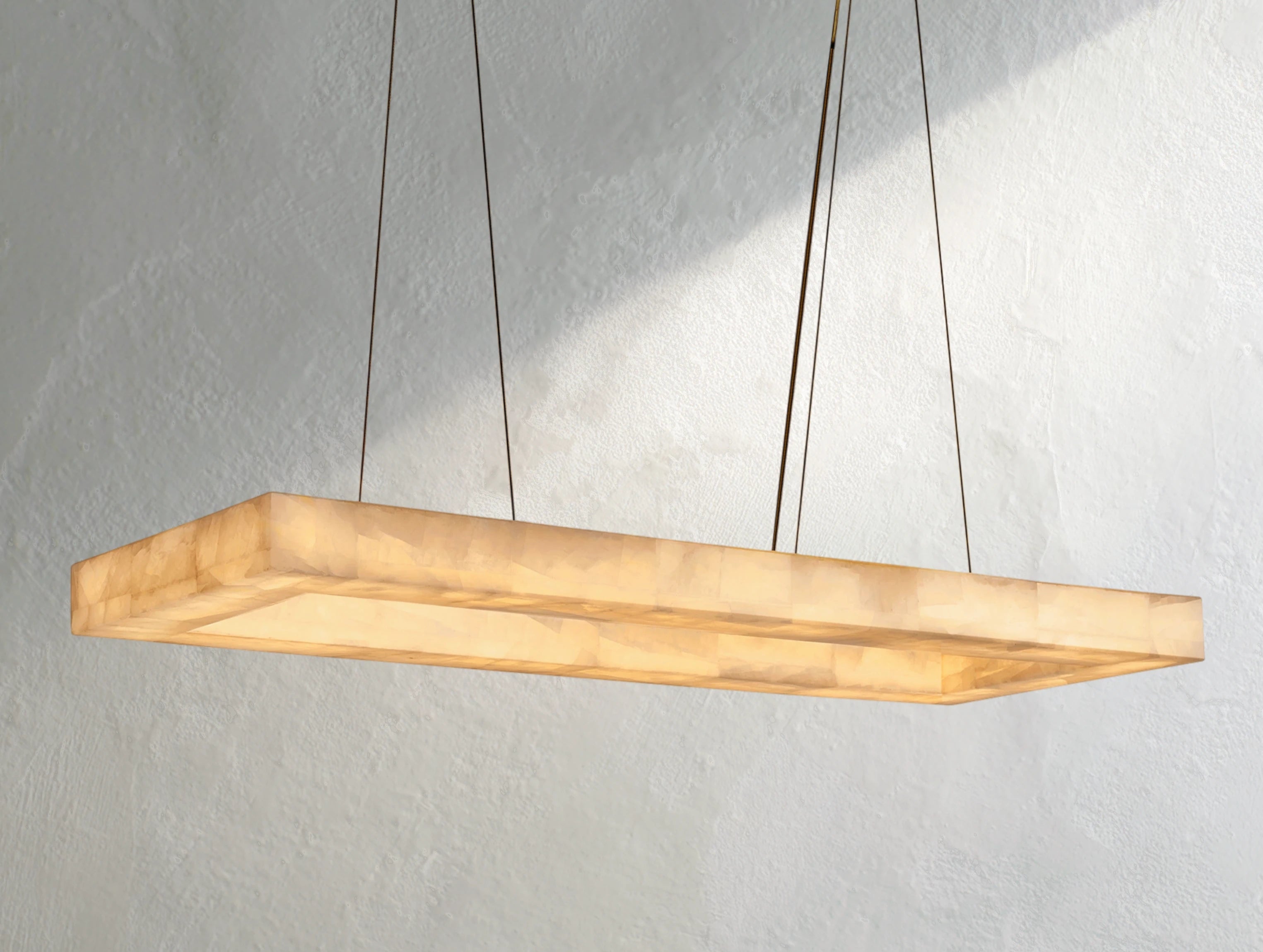 Hamary Lueur Chiseled Rectangular Chandelier