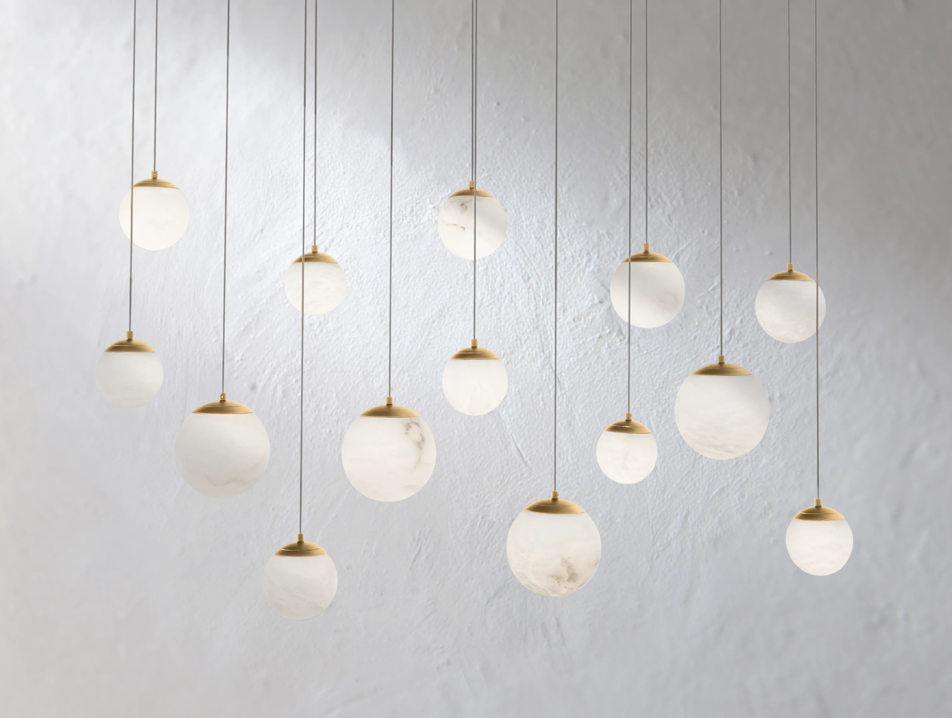 Alien Alabaster Linear Chandelier
