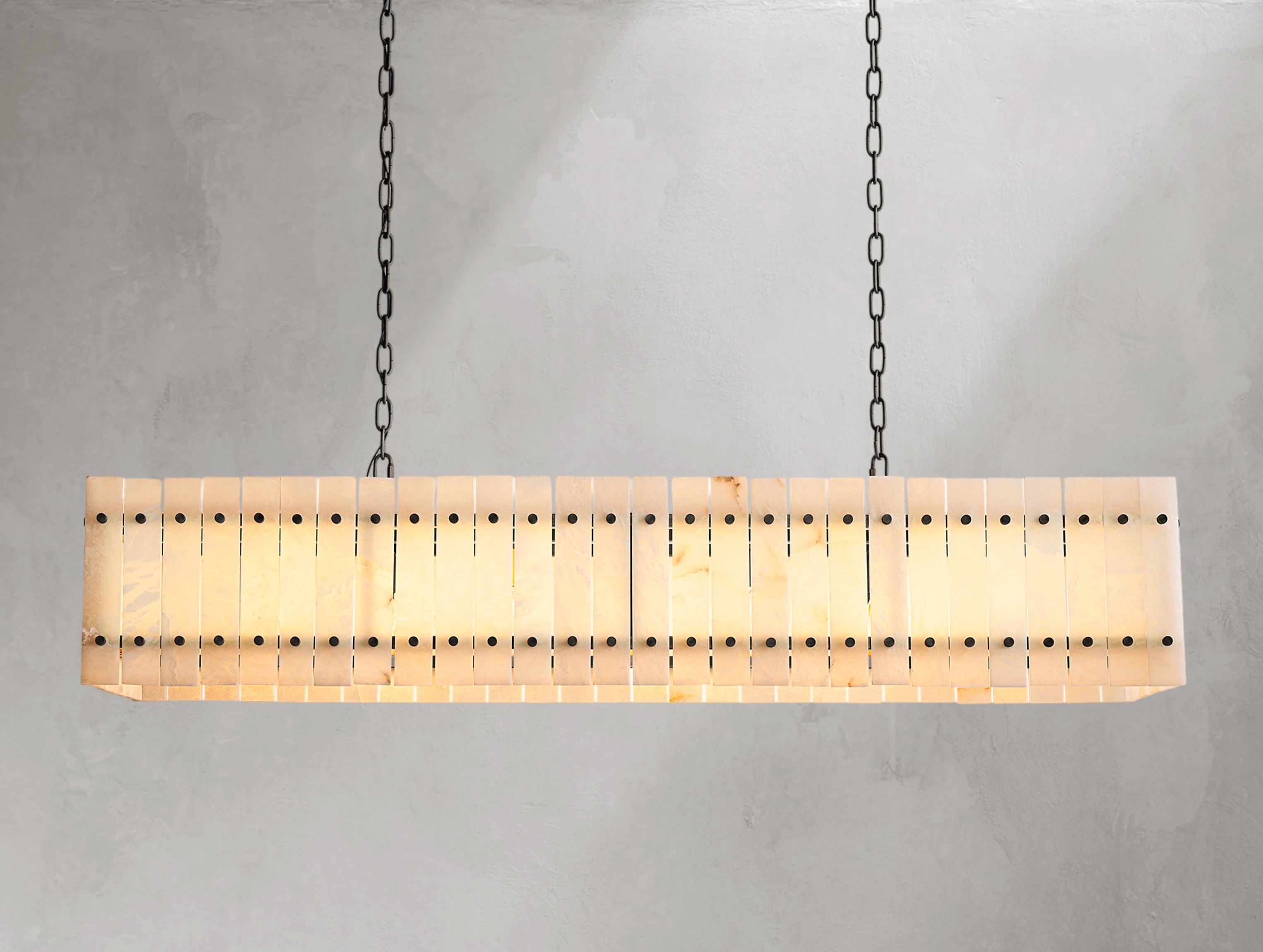 Royce Alabaster Linear Chandelier