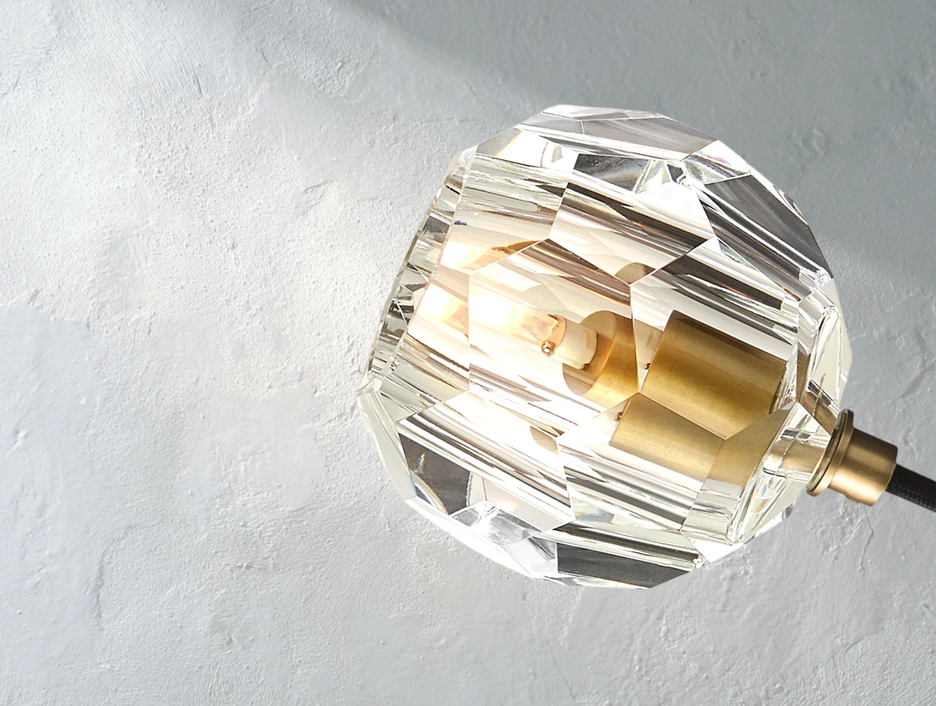 Orbital Cristal Glass Cord Pendant