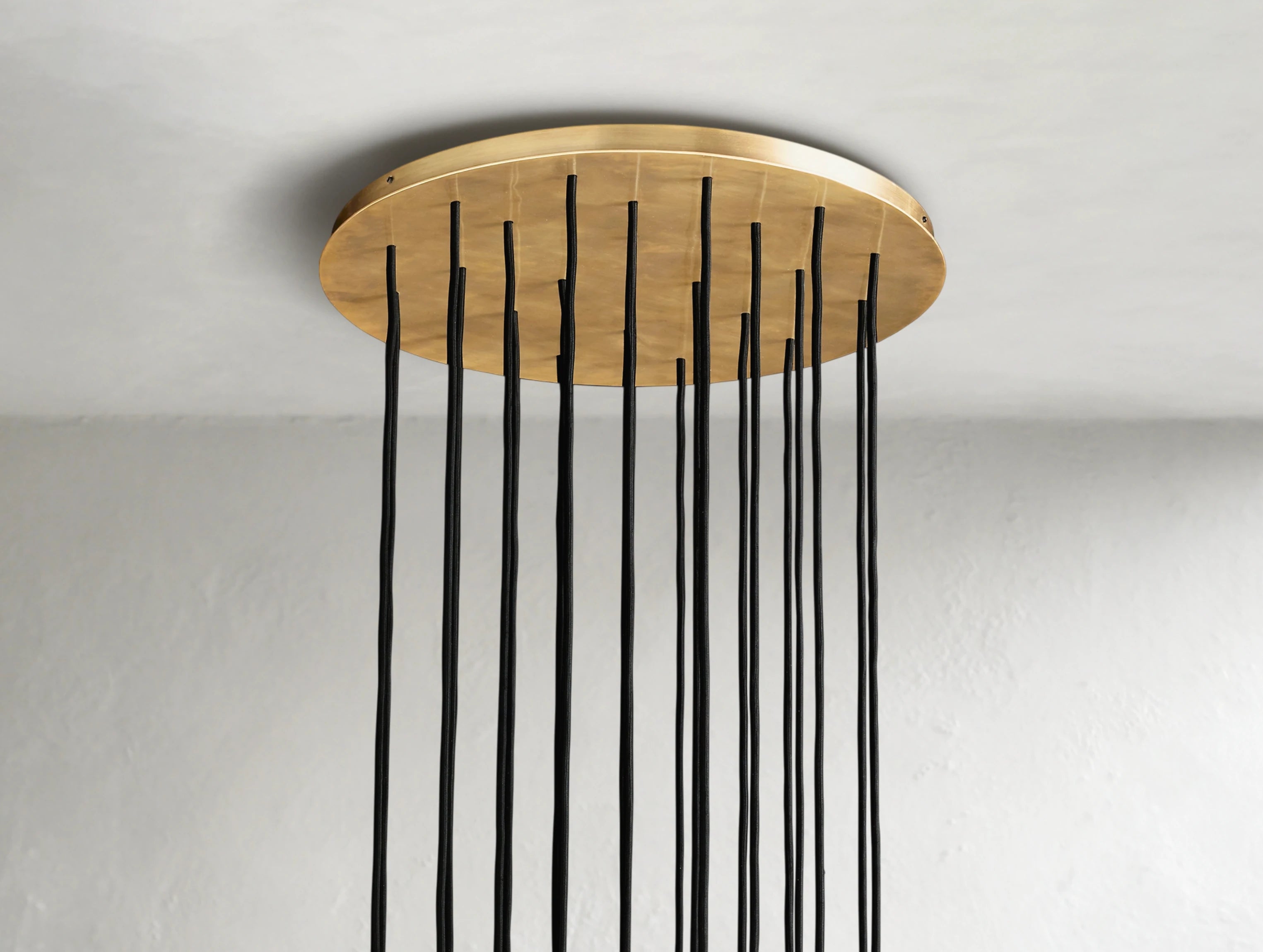 Orbital Cristal Glass Round Cluster Chandelier