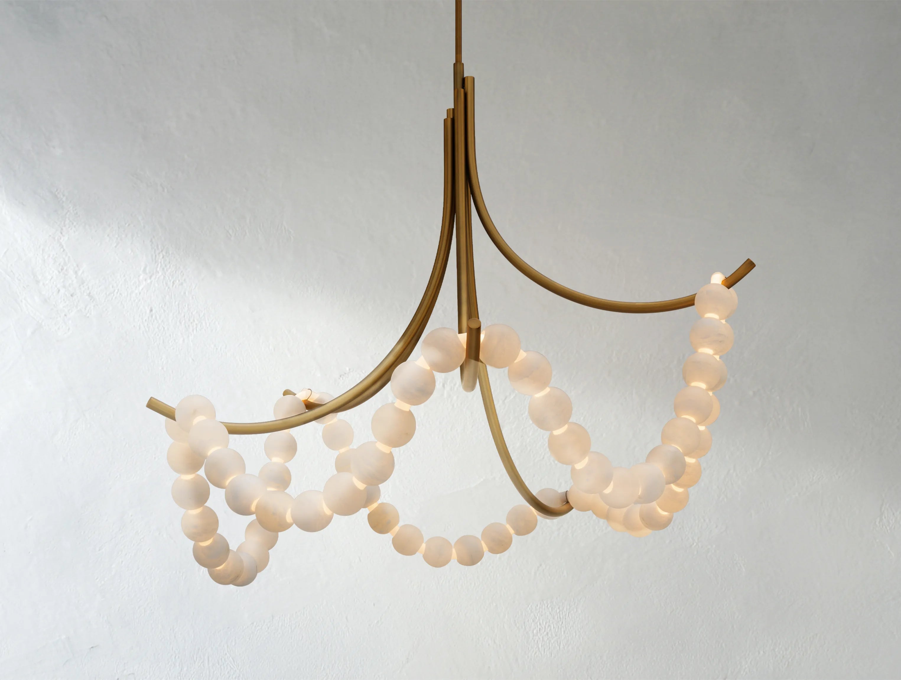Alien Loop Alabaster Chandelier