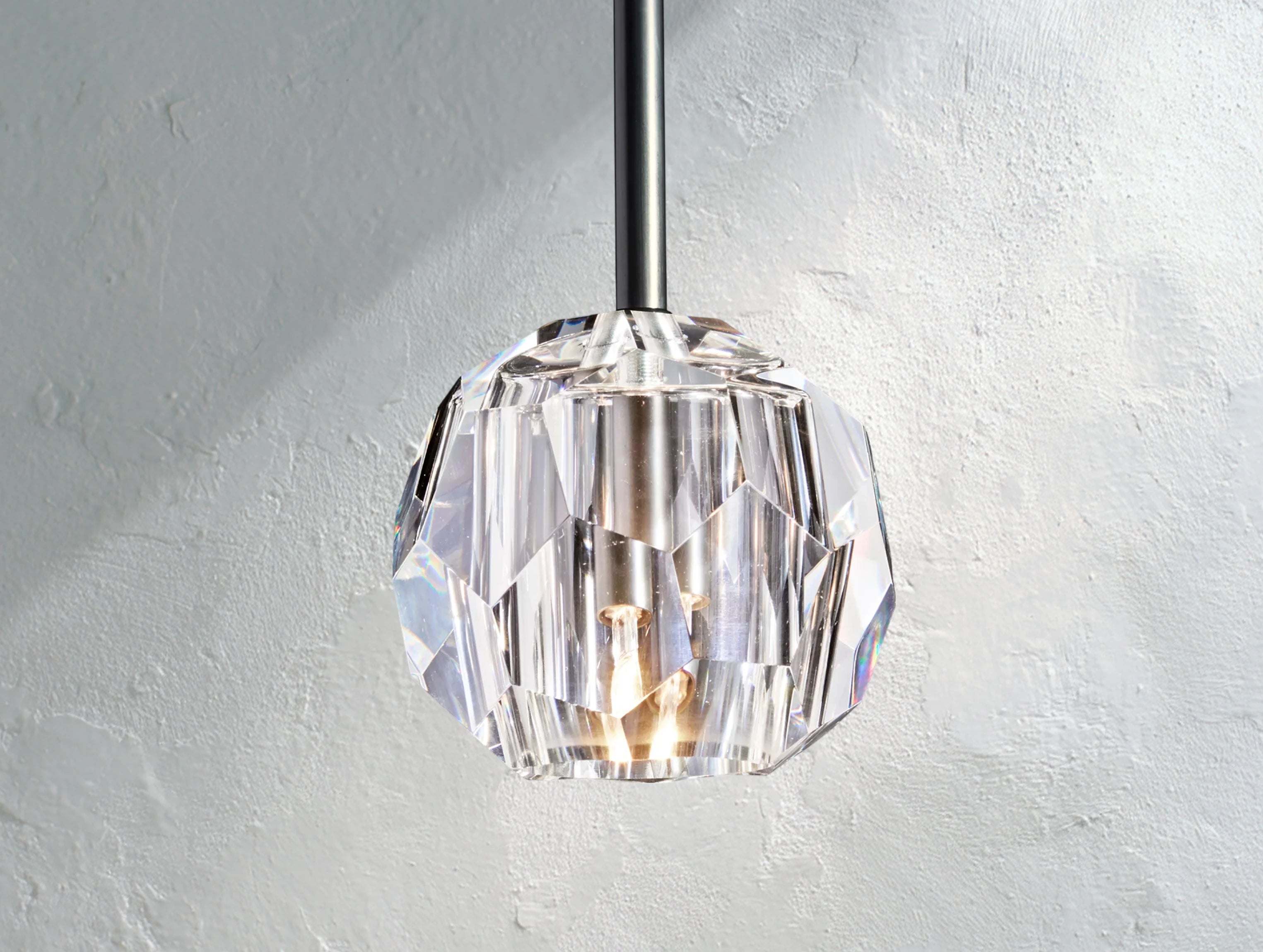 Orbital Cristal Glass Rod Pendant