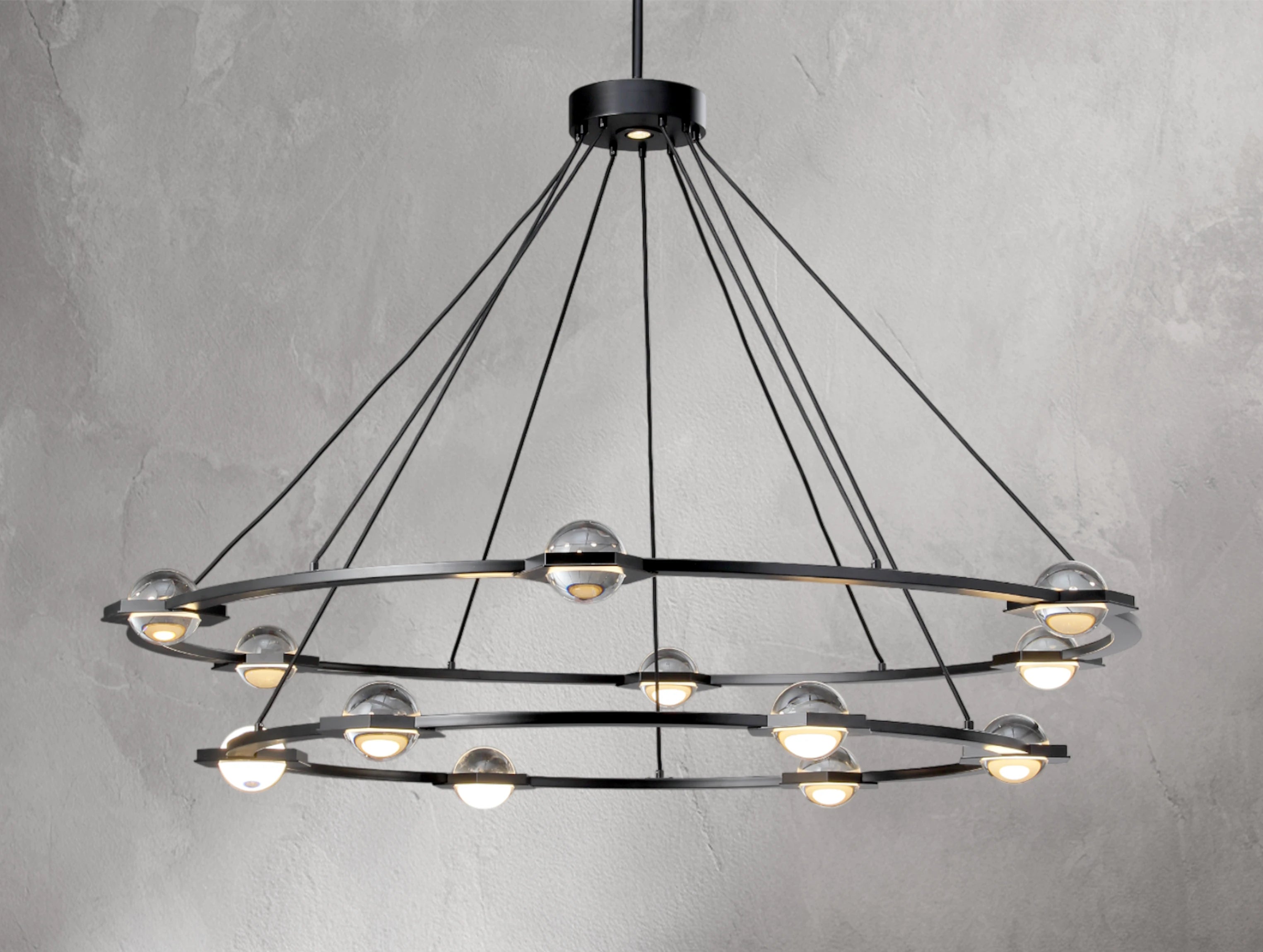 Ekratant Two-Tier Round Chandelier