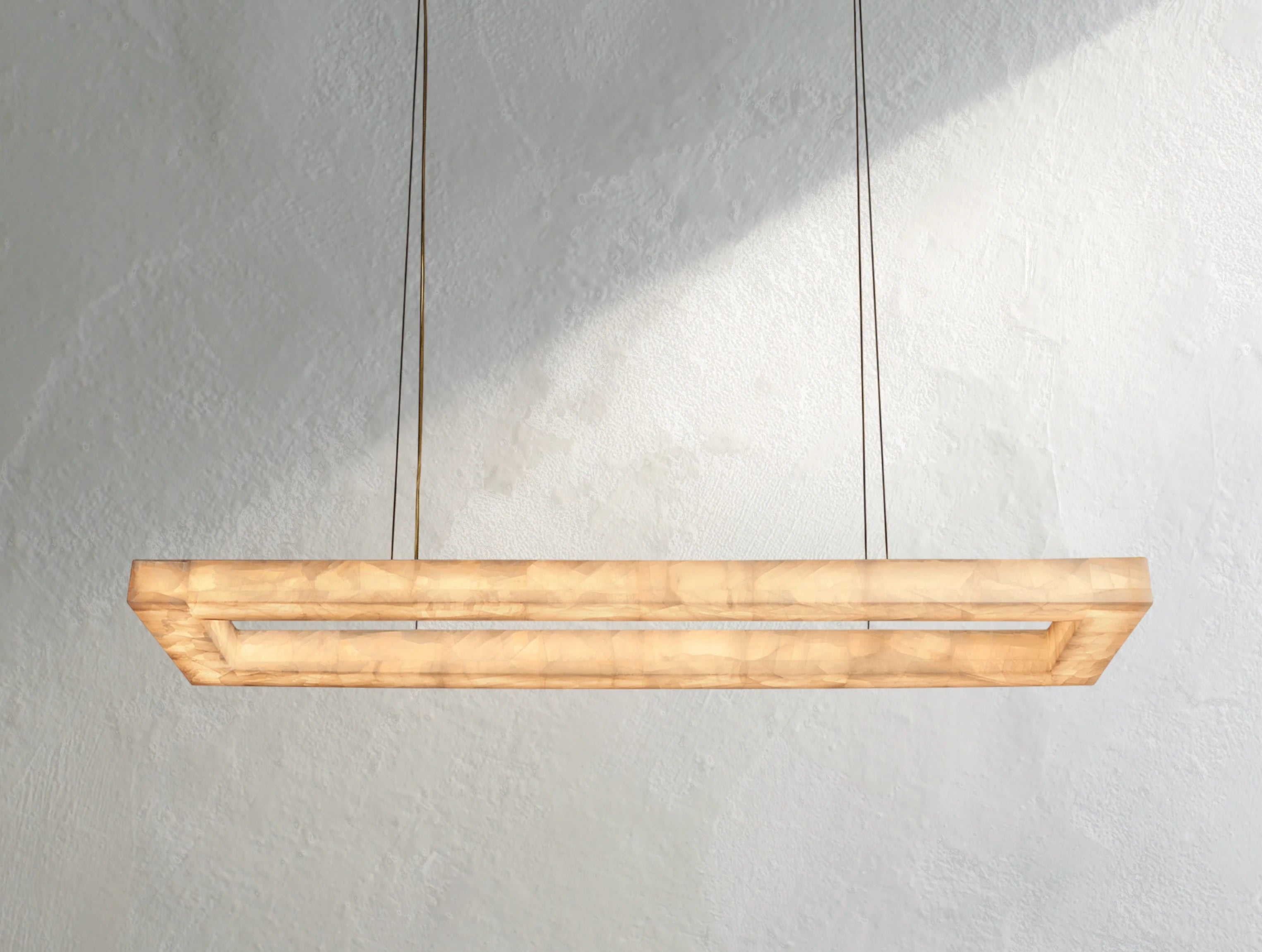 Hamary Lueur Chiseled Rectangular Chandelier