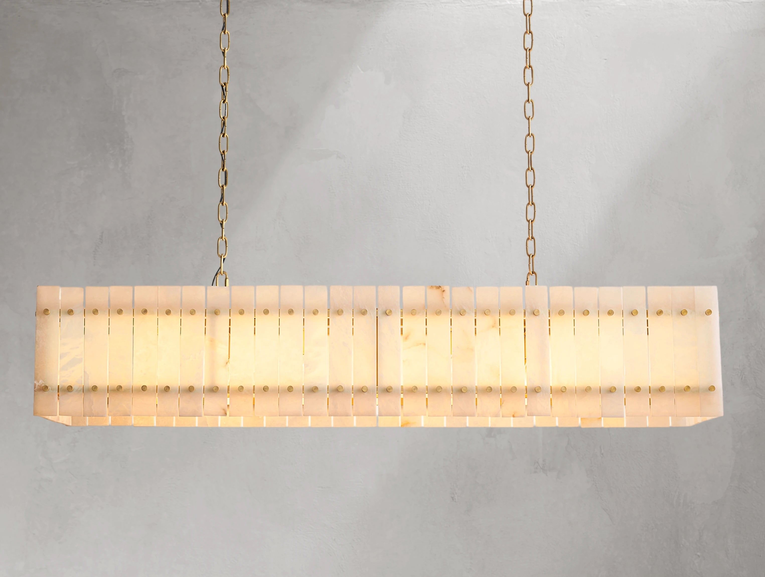 Royce Alabaster Linear Chandelier