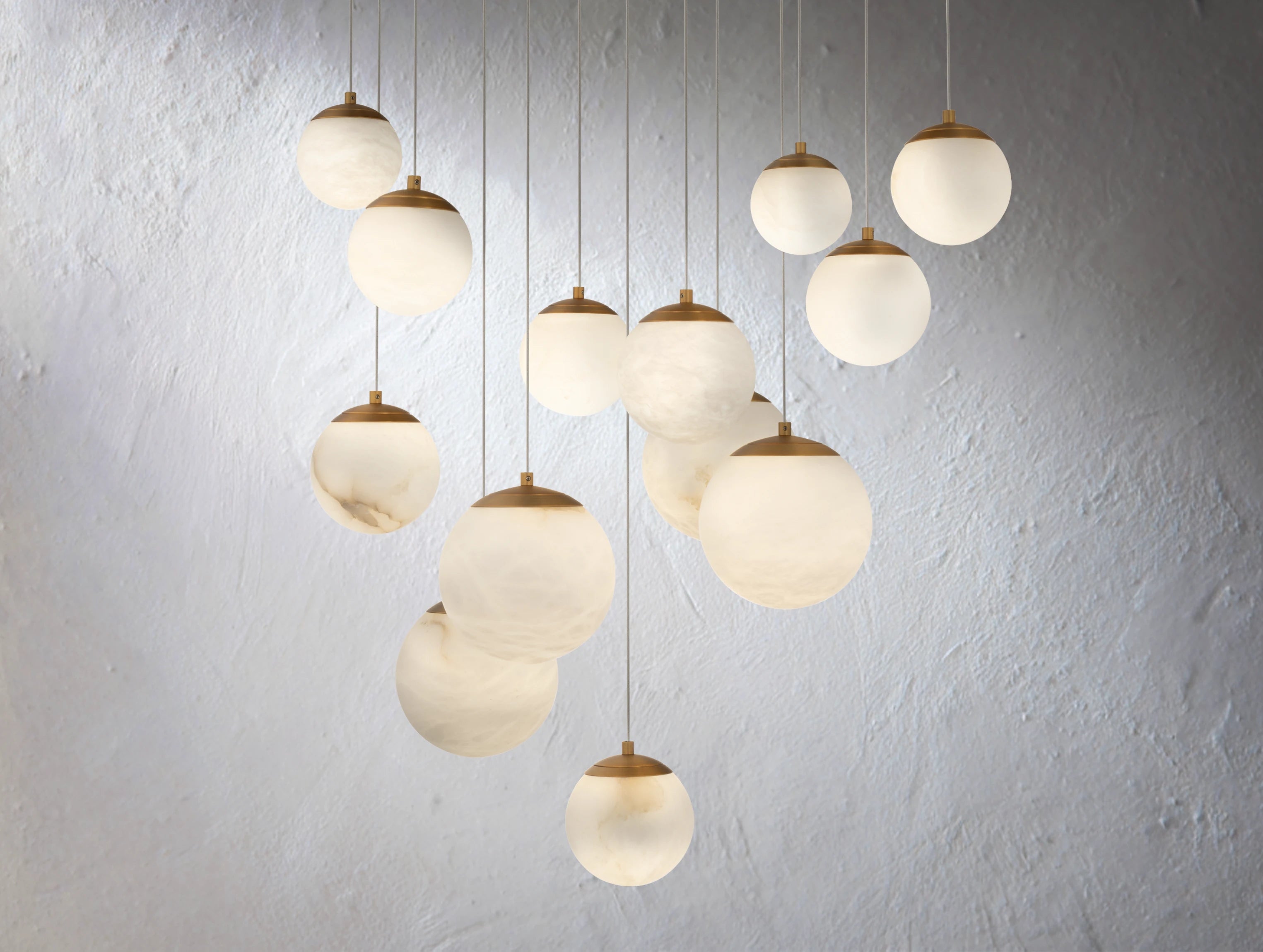 Alien Alabaster Square Chandelier