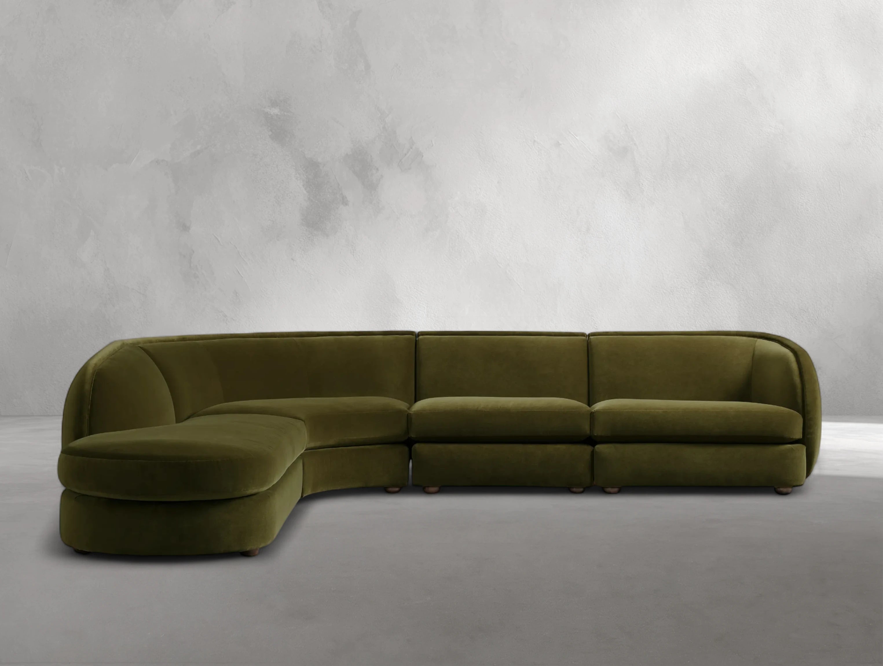 Milay Four-Piece Bumper Sectional