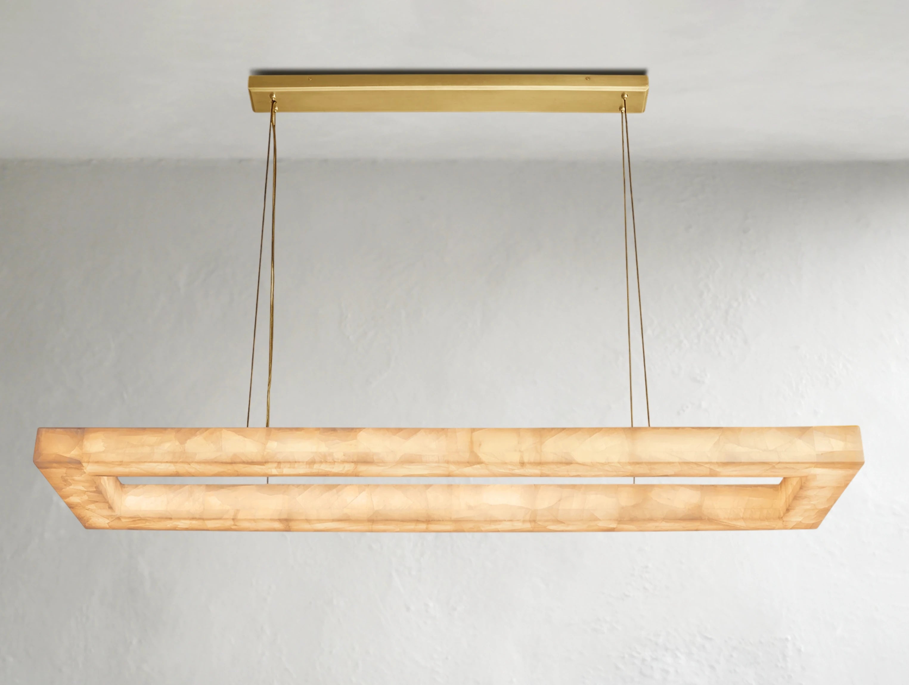 Hamary Lueur Chiseled Rectangular Chandelier