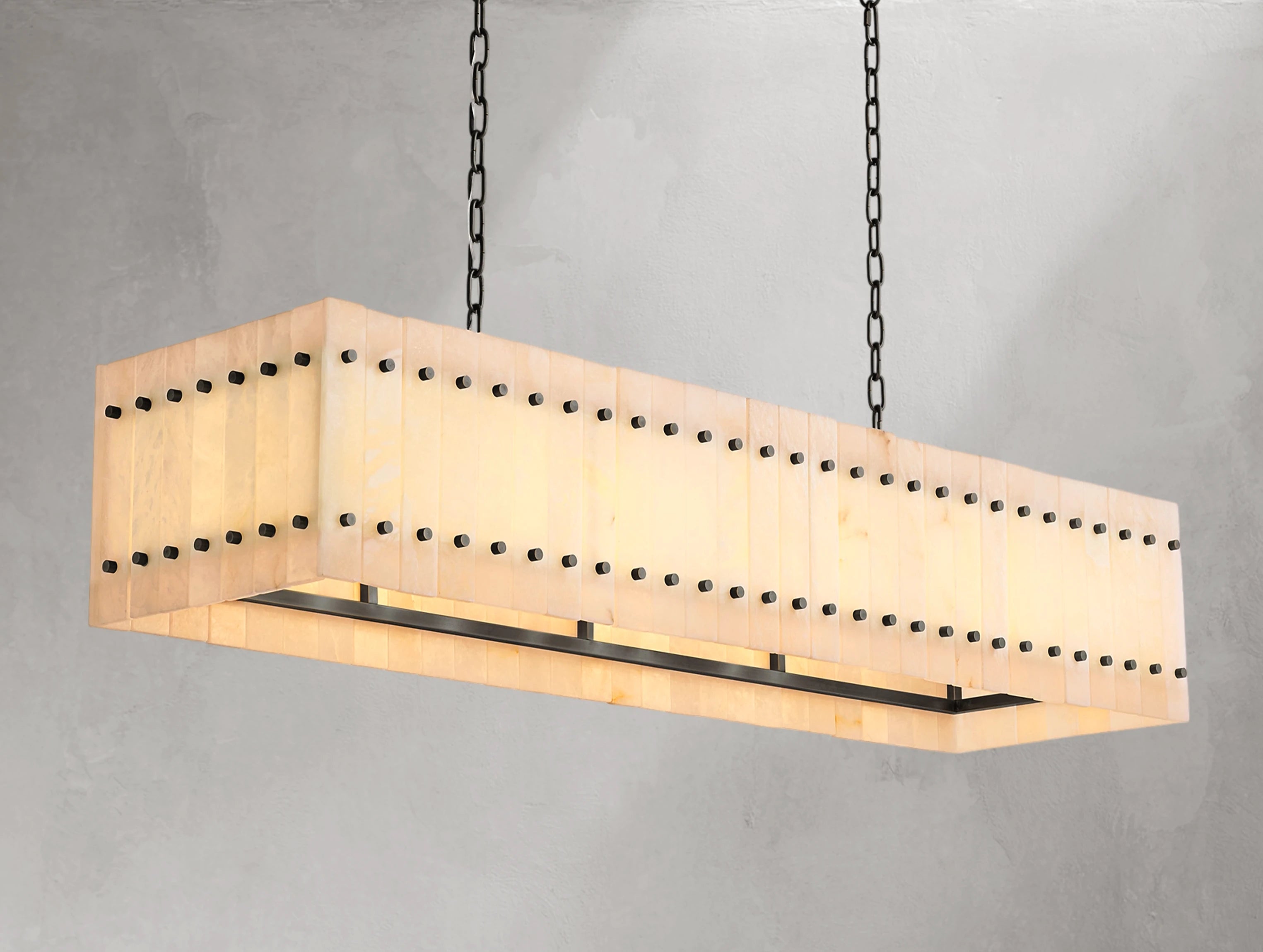 Royce Alabaster Linear Chandelier