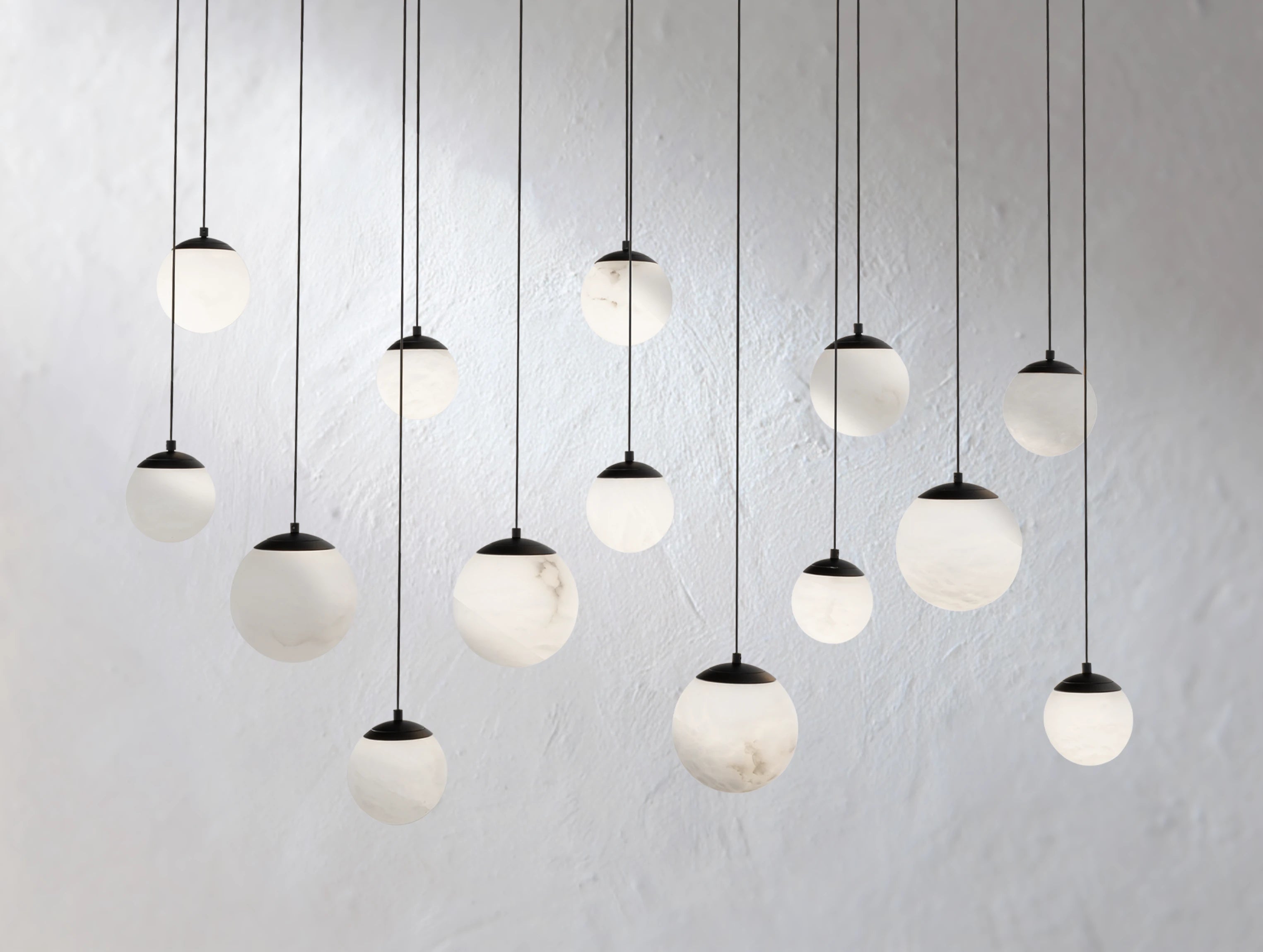 Alien Alabaster Linear Chandelier