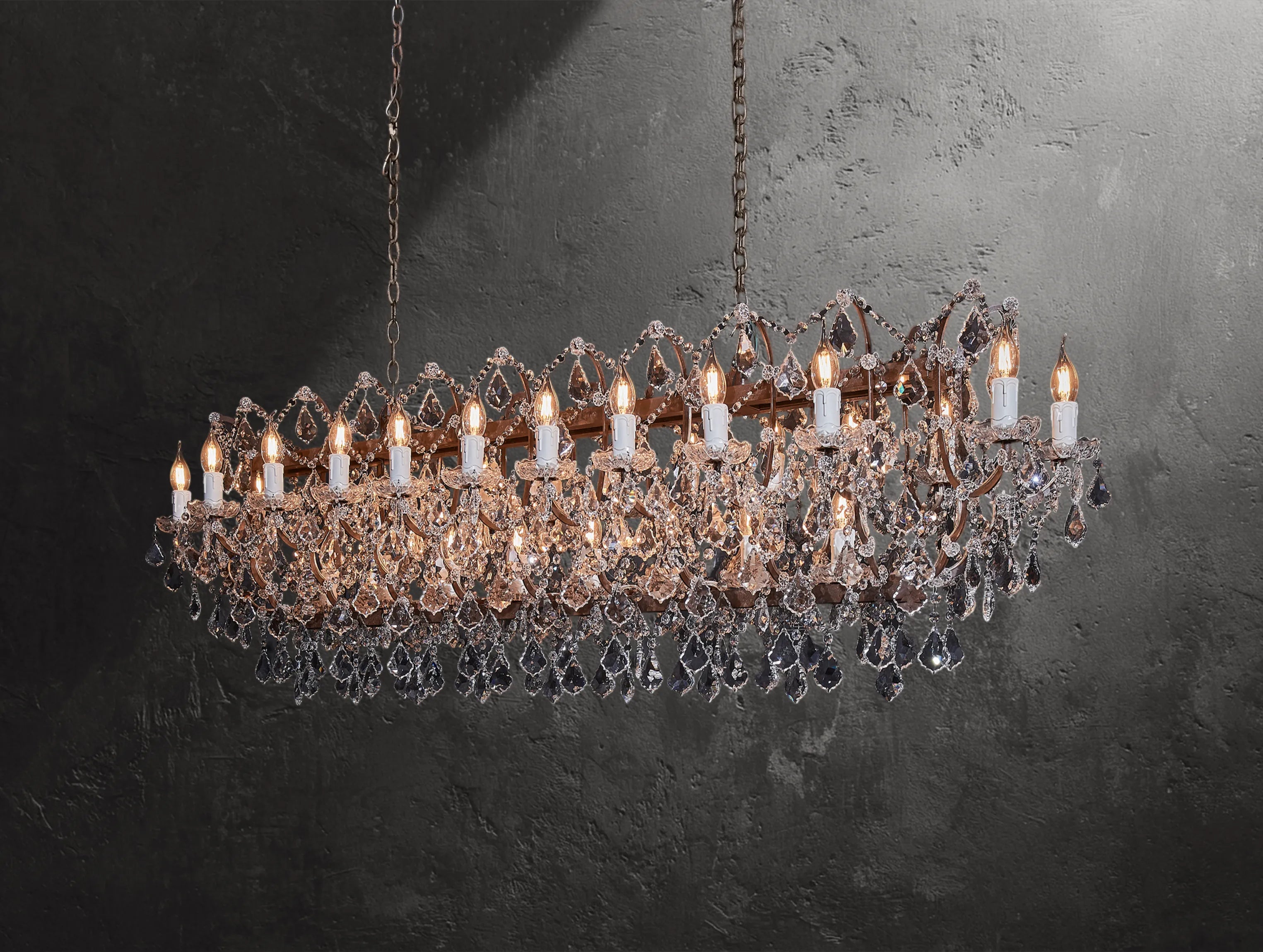 Regalia Crystal Linear Chandelier