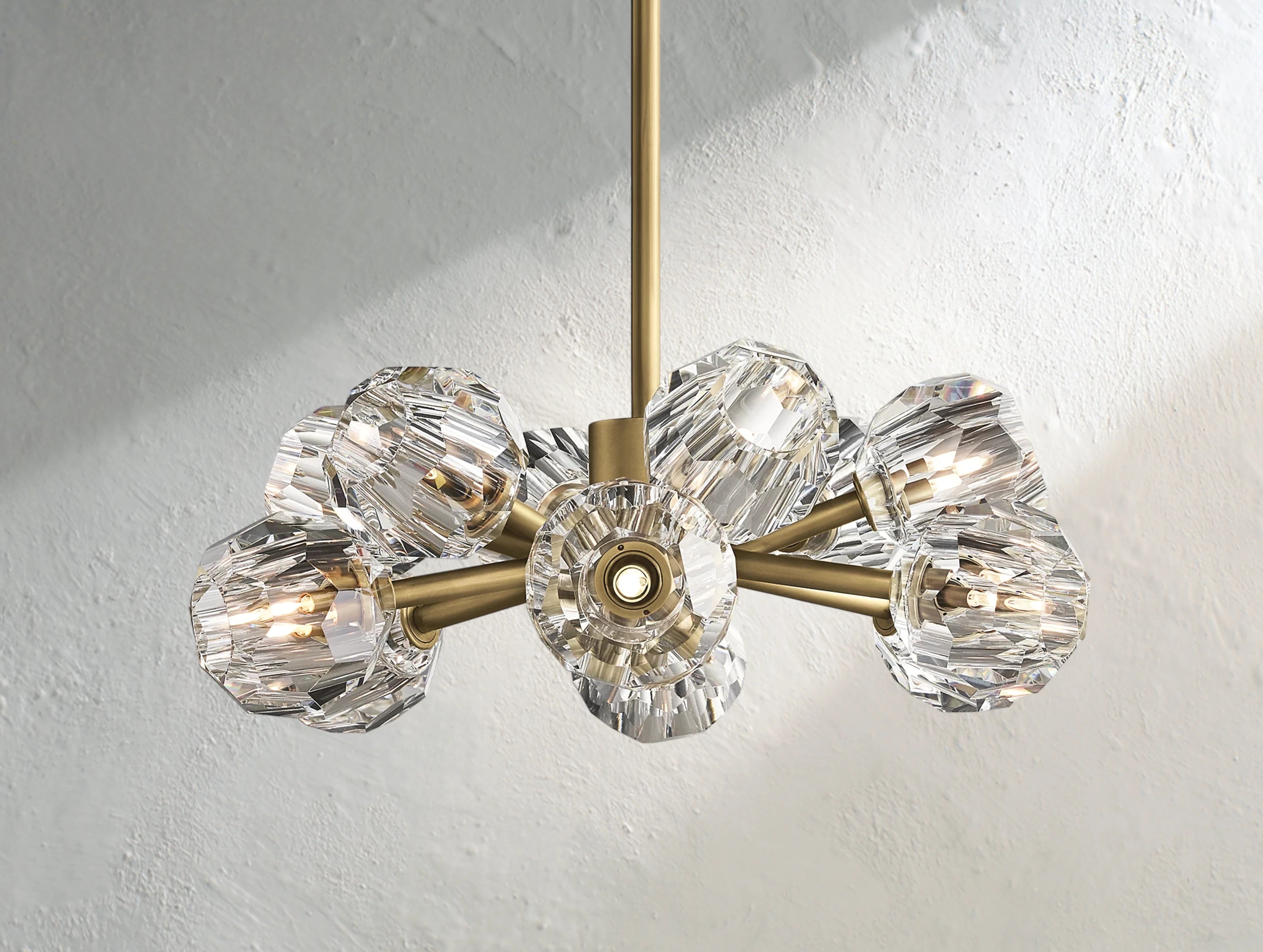 Orbital Cristal Glass Round Chandelier