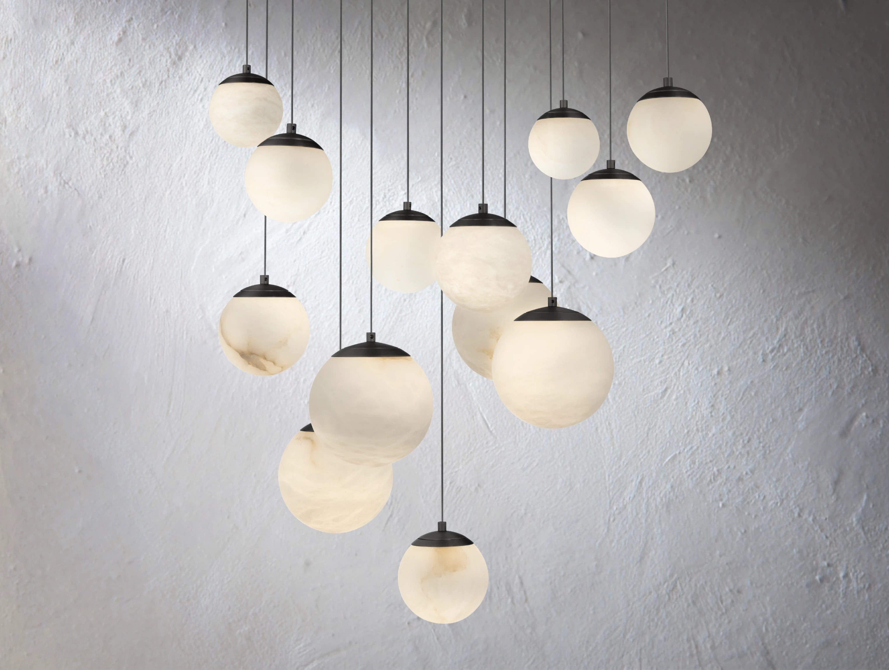Alien Alabaster Square Chandelier