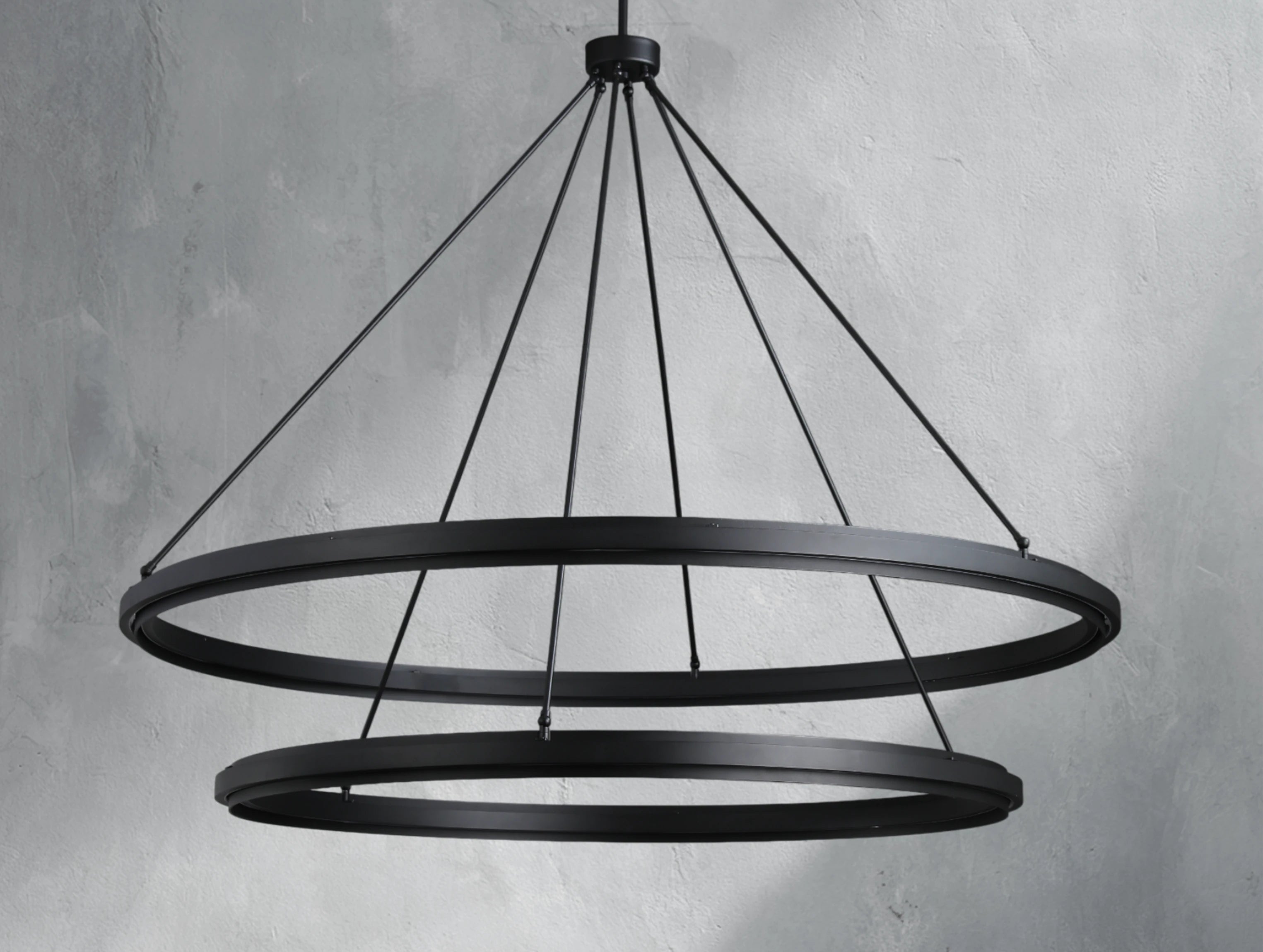 Pelta Two-Tier Round Chandelier