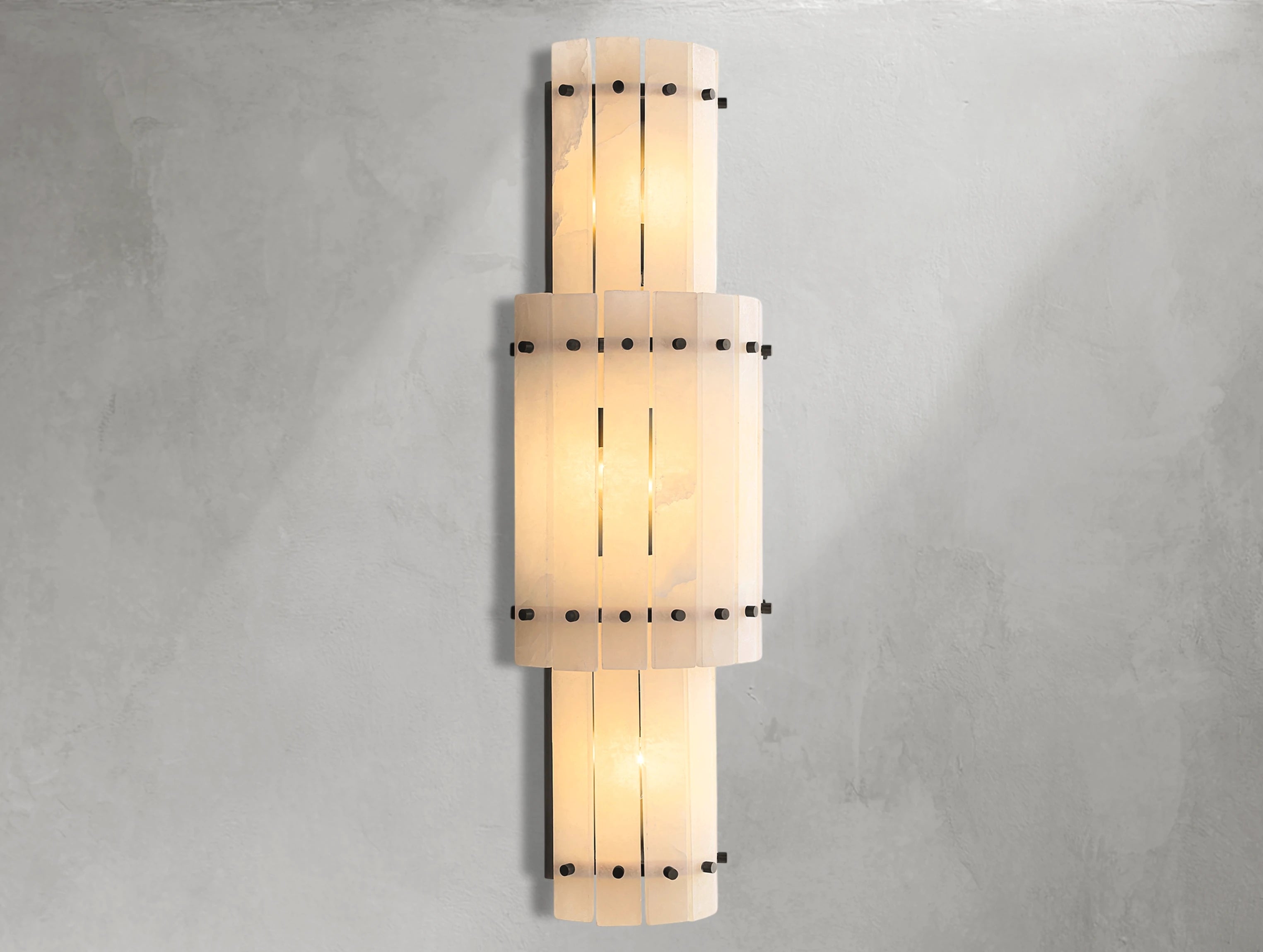 Royce Alabaster Grand Round Sconce