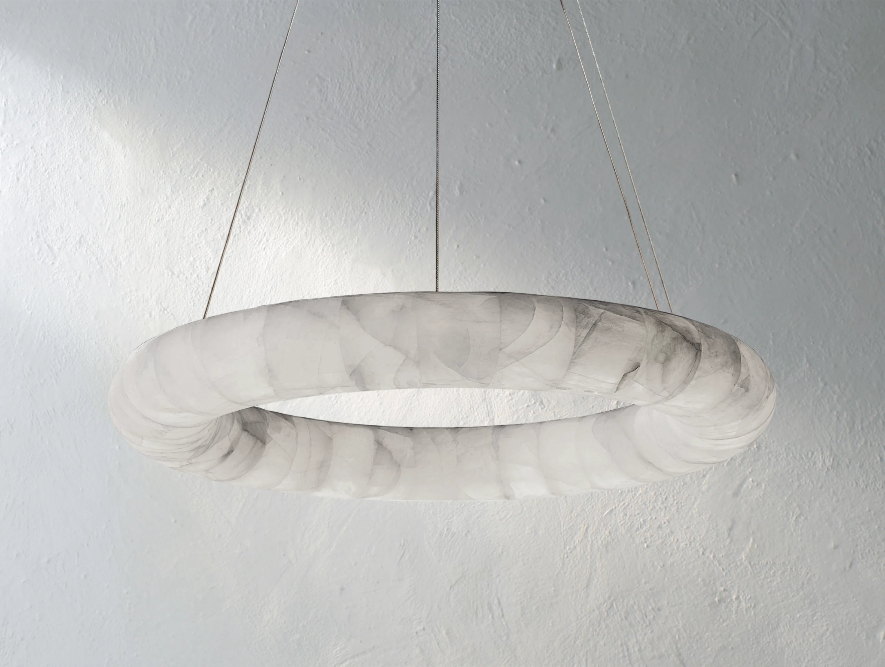 Hamary Round Alabaster Chandelier