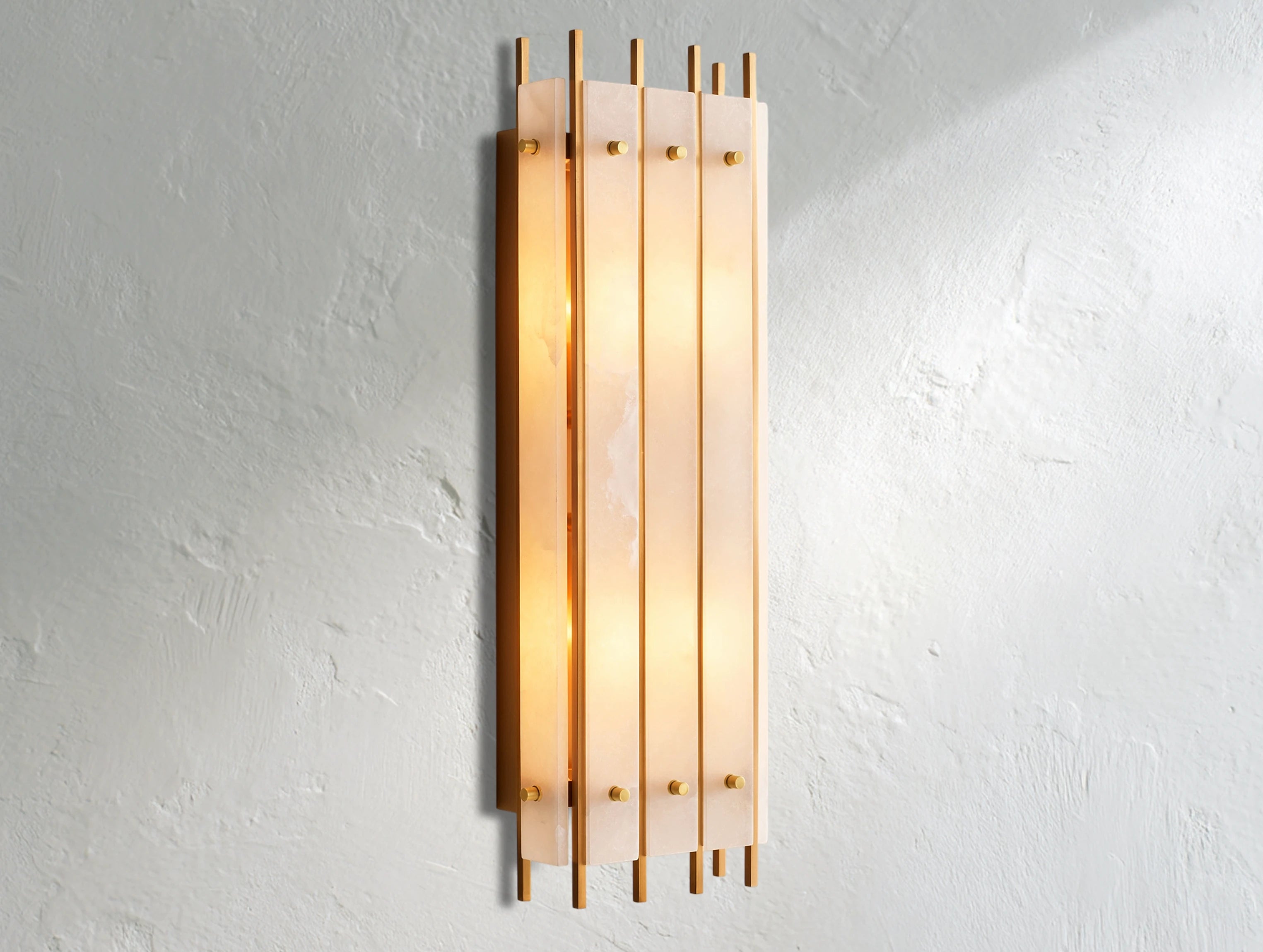 Royce Alabaster Grand Rectangular Sconce