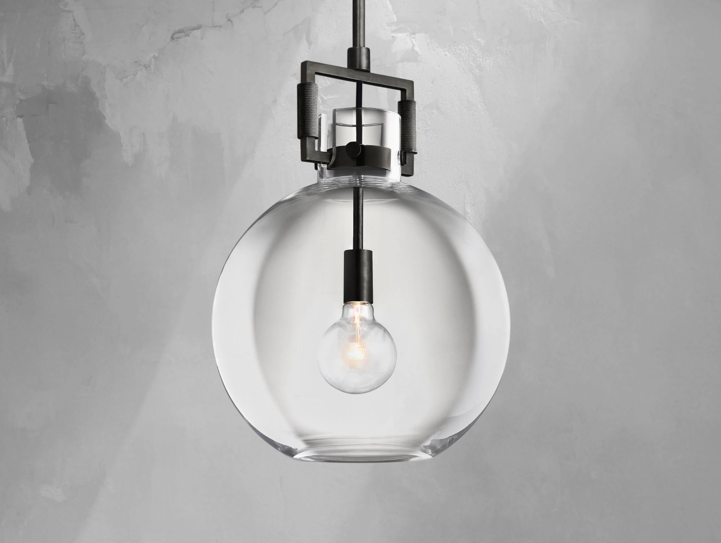 Mechanic Glass Globe Pendant