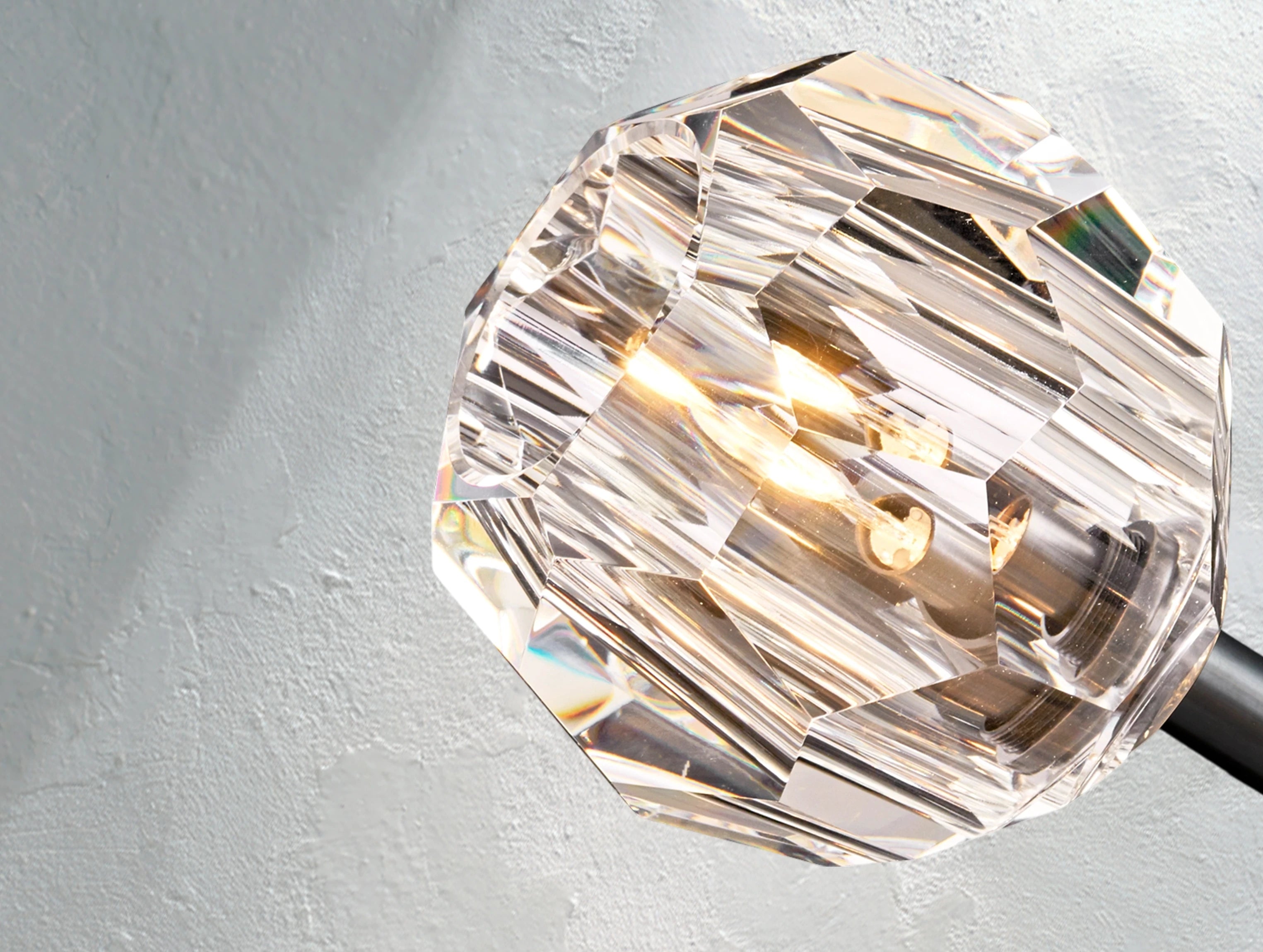 Orbital Cristal Glass Rod Pendant