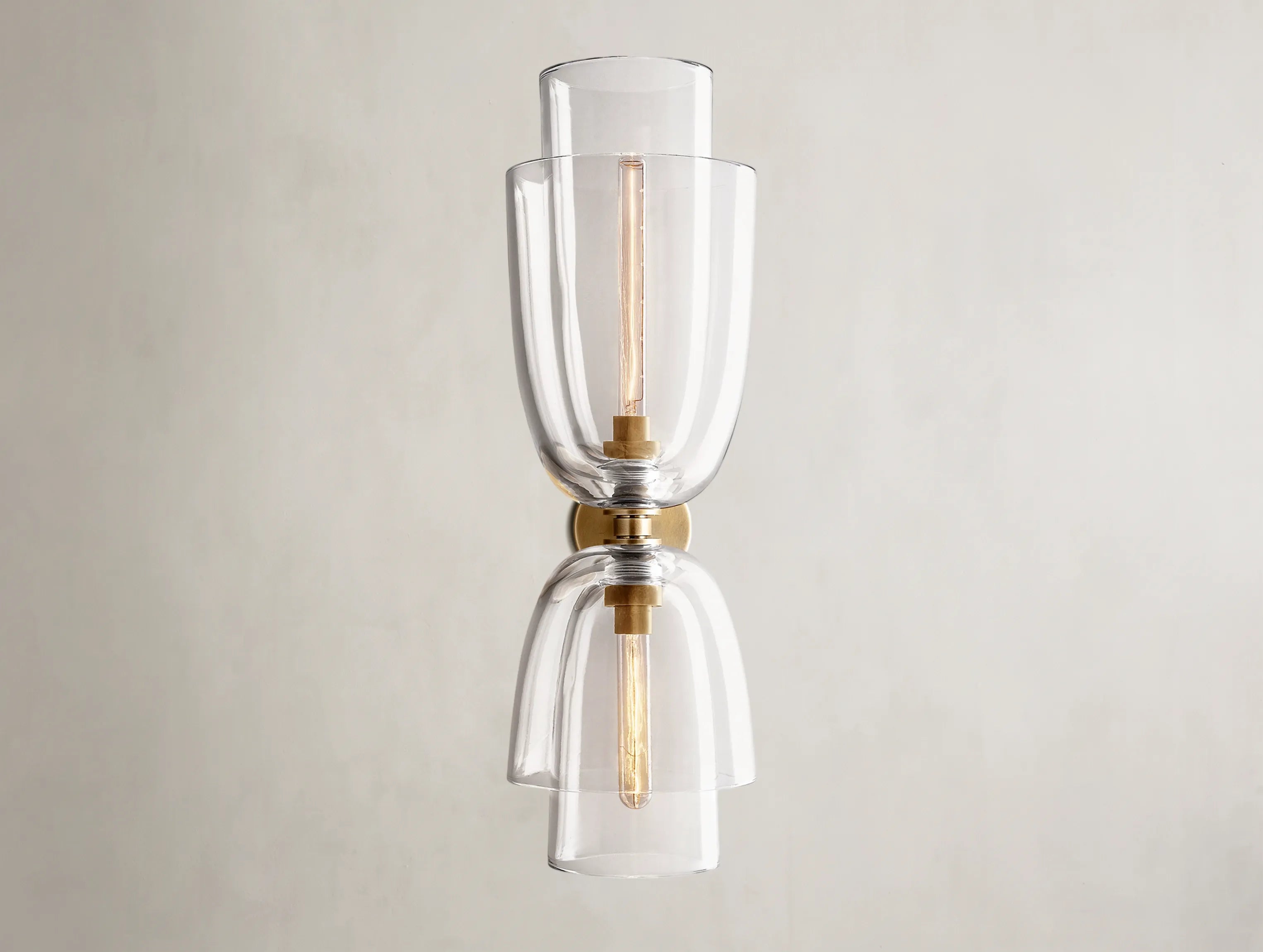 Blum Double Glass Sconce